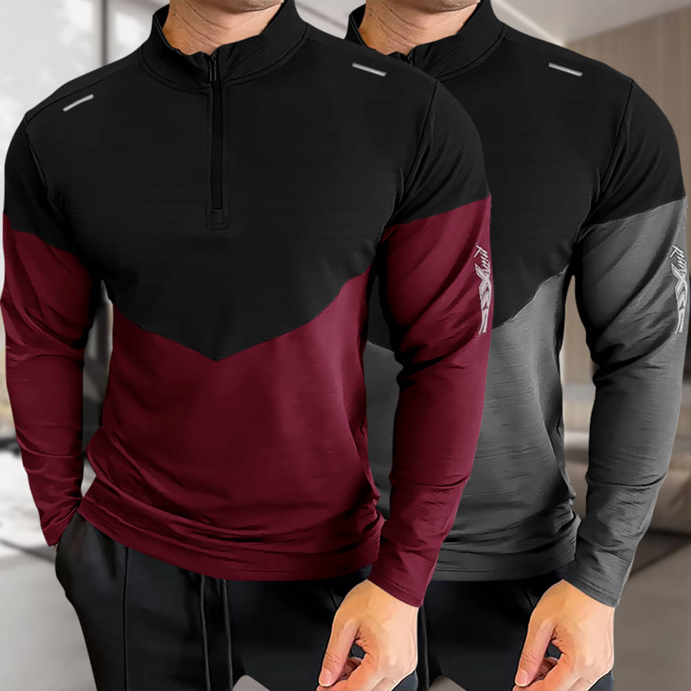 GARBLY Men Polyester Regular Fit Colorblock T-Shirt ( Multicolor ) GARBLY Men Polyester Regular Fit Colorblock T-Shirt ( Multicolor )