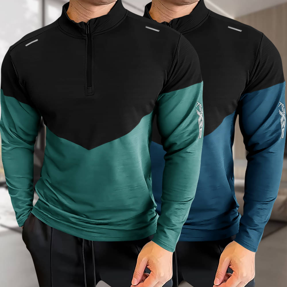     			GARBLY Men Polyester Regular Fit Colorblock T-Shirt ( Multicolor10 )