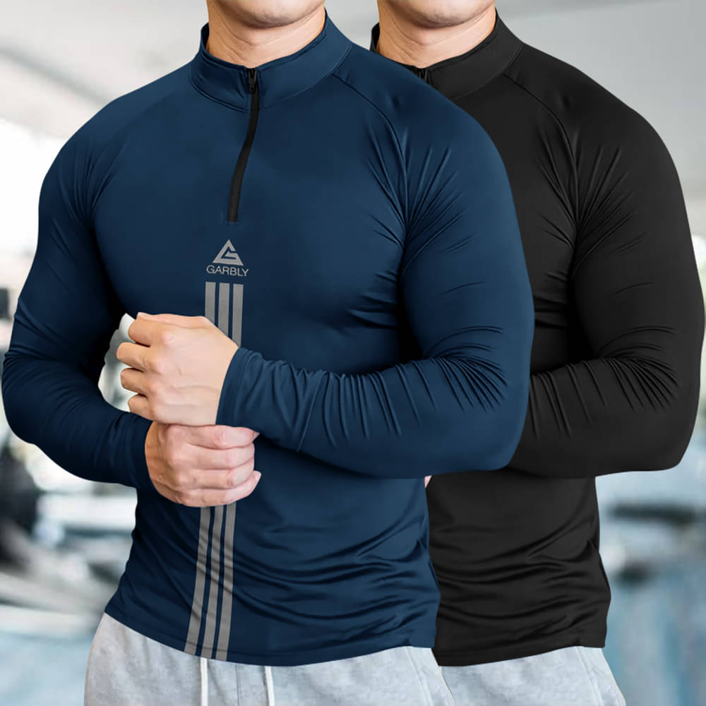     			GARBLY Men Polyester Regular Fit Solid T-Shirt ( Multicolor14 )