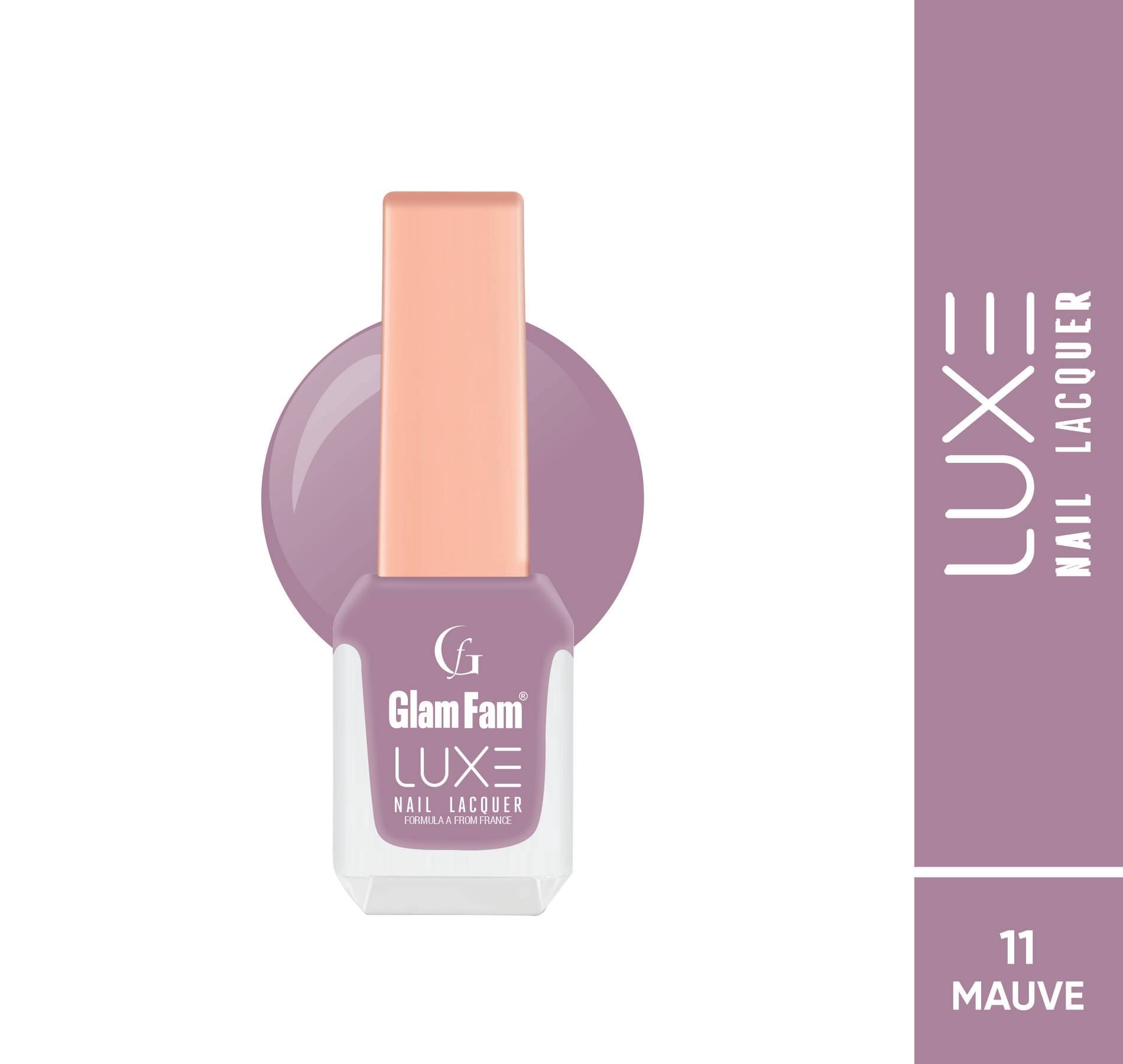     			GLAMFAM Mauve Nail Polish 12 ( Pack of 1 )