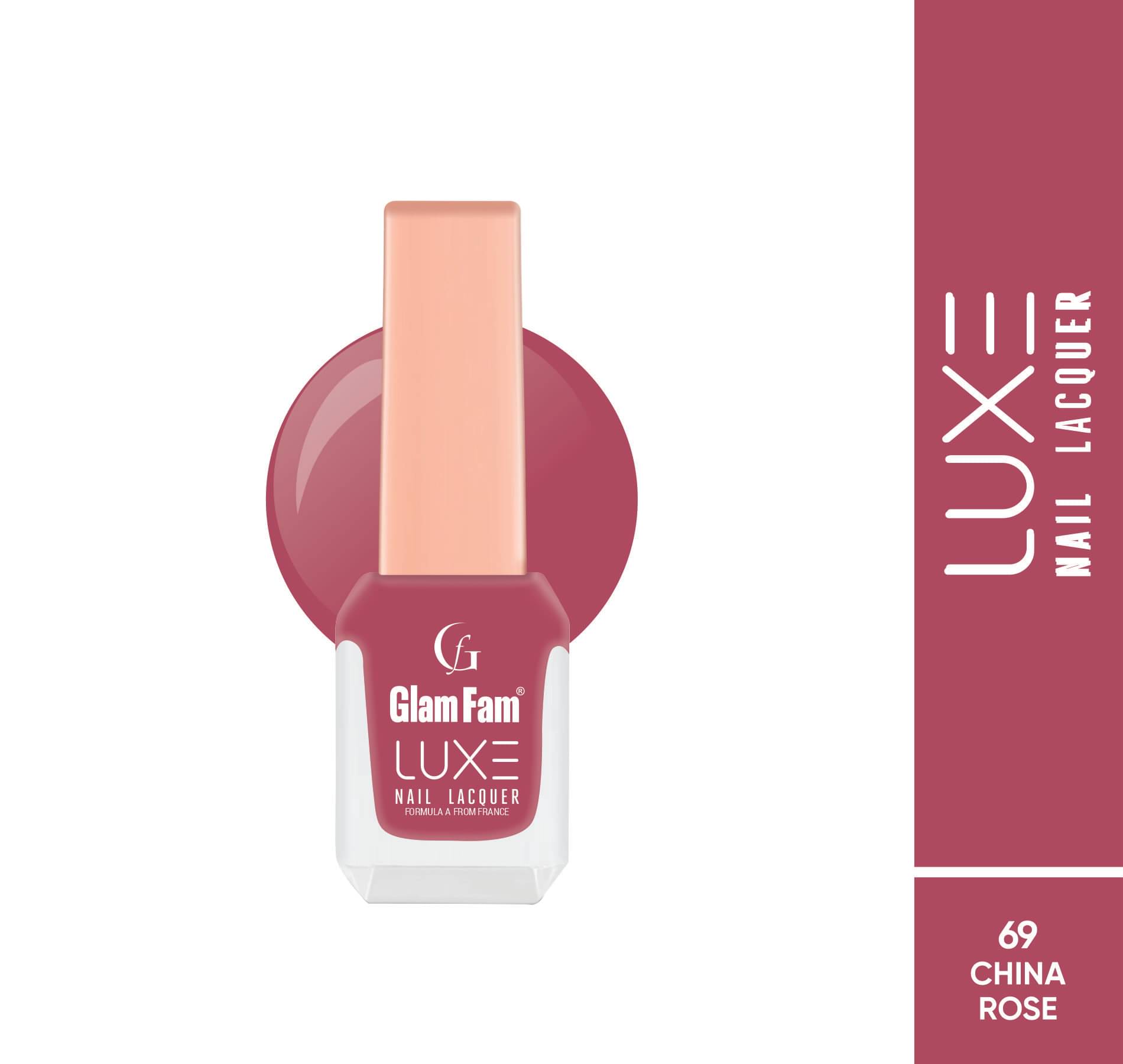     			GLAMFAM Pink Nail Polish 12 ( Pack of 1 )