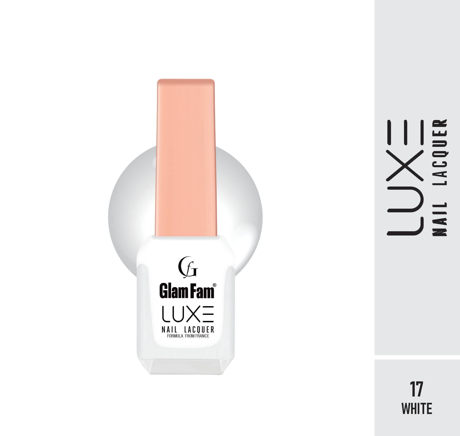     			GLAMFAM White Nail Polish 12 ( Pack of 1 )