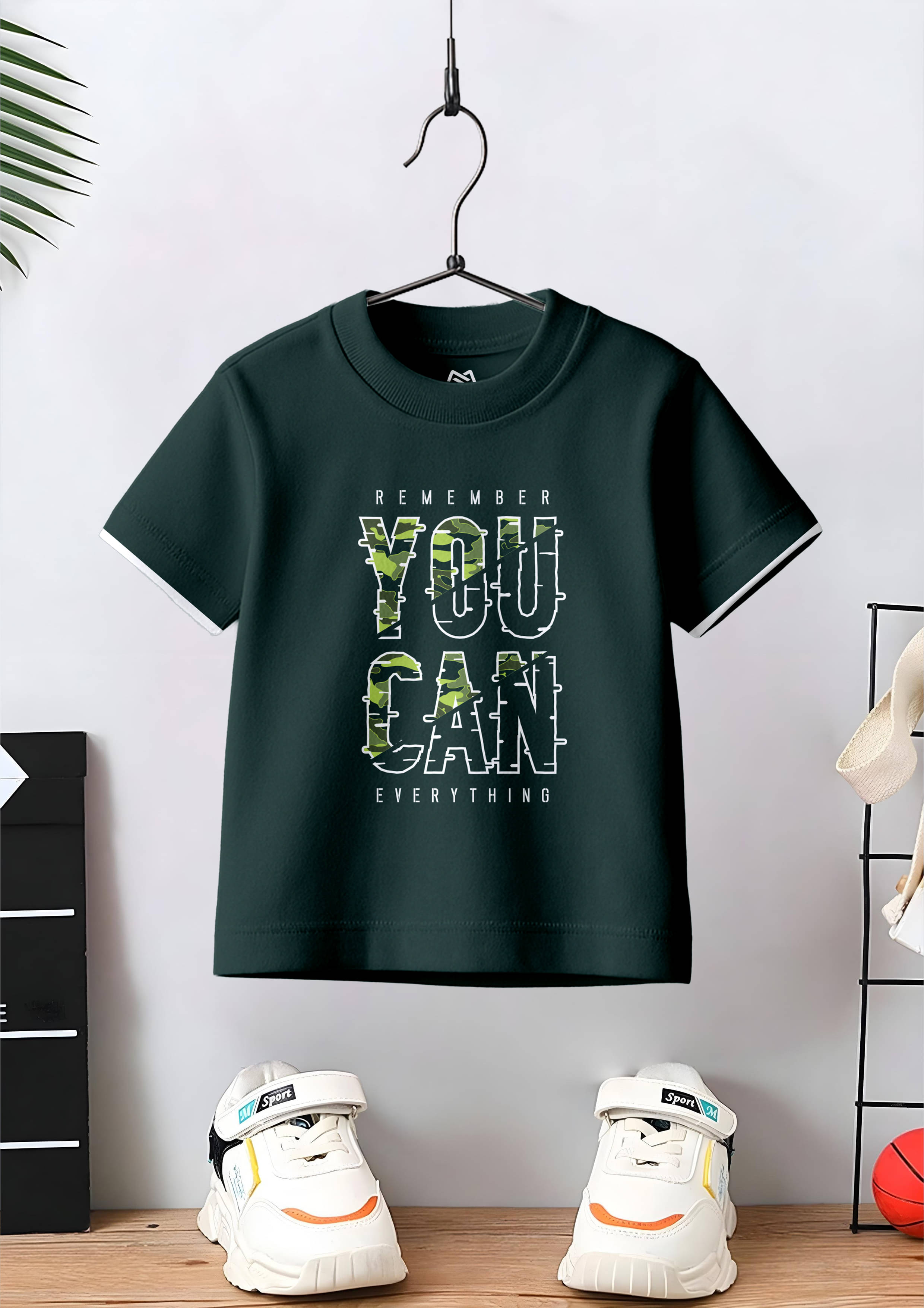     			Grandmax Pack of 1 Boys Cotton T-Shirt ( Dark Green )