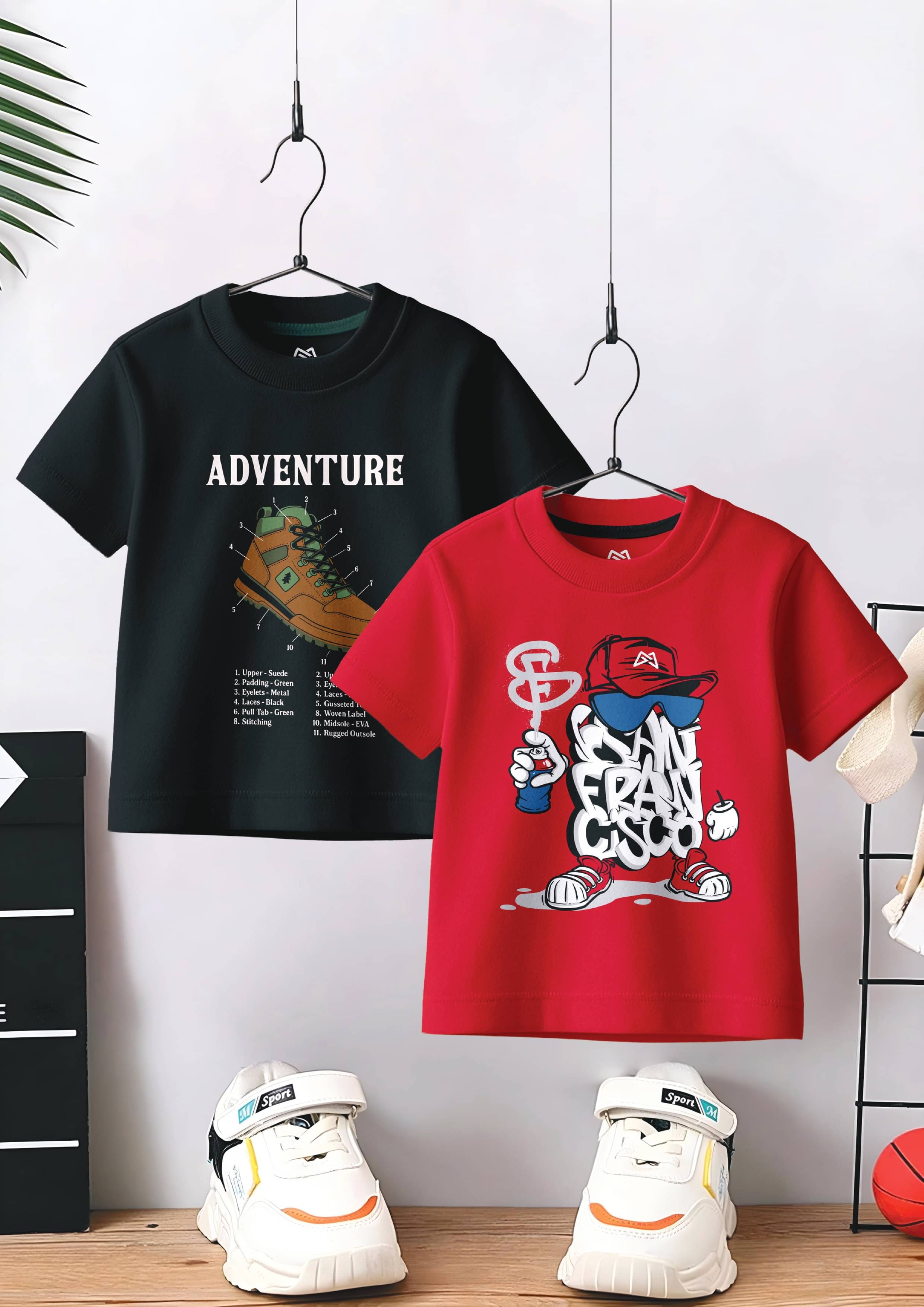     			Grandmax Pack of 2 Boys Cotton T-Shirt ( Multicolor )