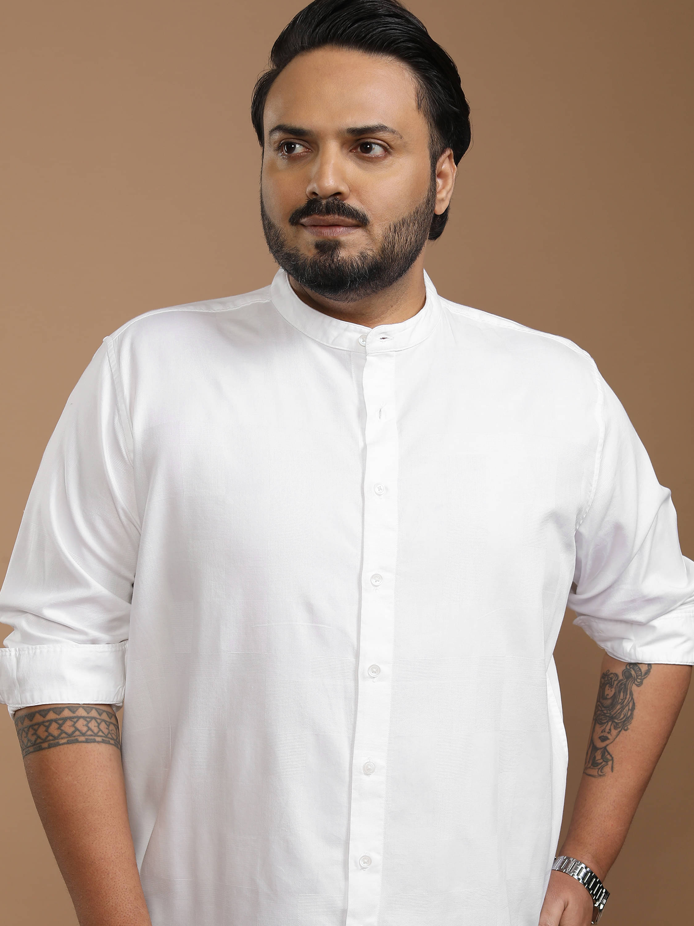 Highlander 100% Cotton Regular Fit Solids Full Sleeves Men's Casual Shirt - White ( Pack of 1 ) Highlander 100% Cotton Regular Fit Solids Full Sleeves Men's Casual Shirt - White ( Pack of 1 )