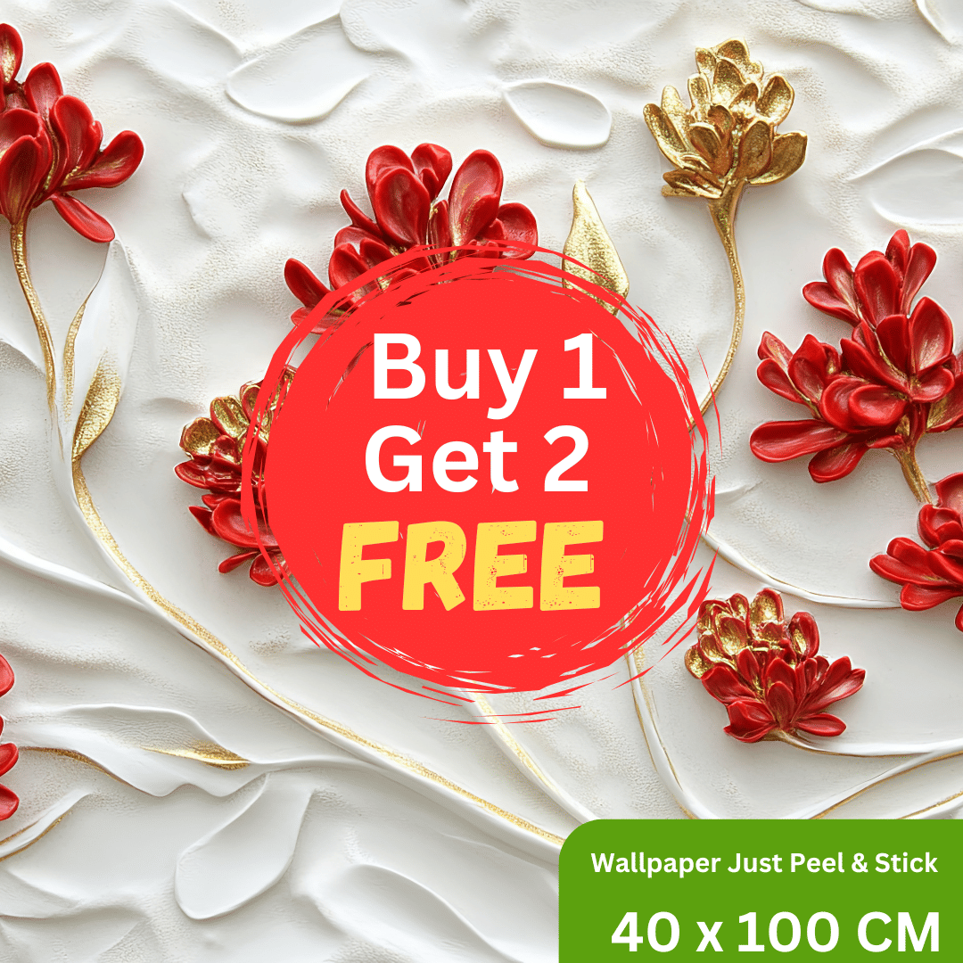     			Interawall Decor Self-Adhesive Decal Wallpaper Specific Product for Bedroom, Living Room, Kids Room, Play Room, Office | Abstract Home Wallpaper for Home Decor (Buy 1 get 2 Free, Pack of 3 Pcs,  Size-16x39 Inches Each Strip)