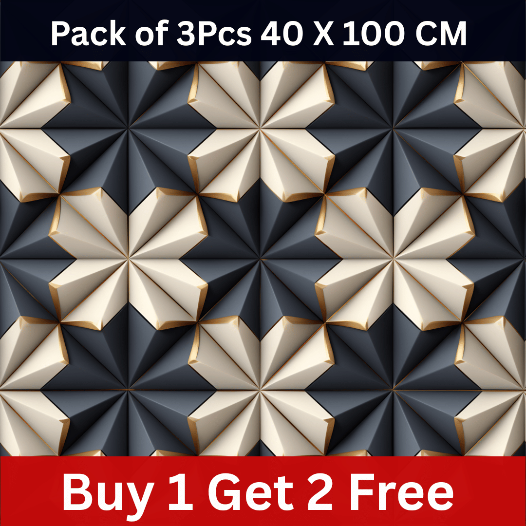    			Interawall Decor Self-Adhesive Decal Wallpaper Specific Product for Bedroom, Living Room, Kids Room, Play Room, Office | Abstract Home Wallpaper for Home Decor (Buy 1 get 2 Free, Pack of 3 Pcs,  Size-16x39 Inches Each Strip)