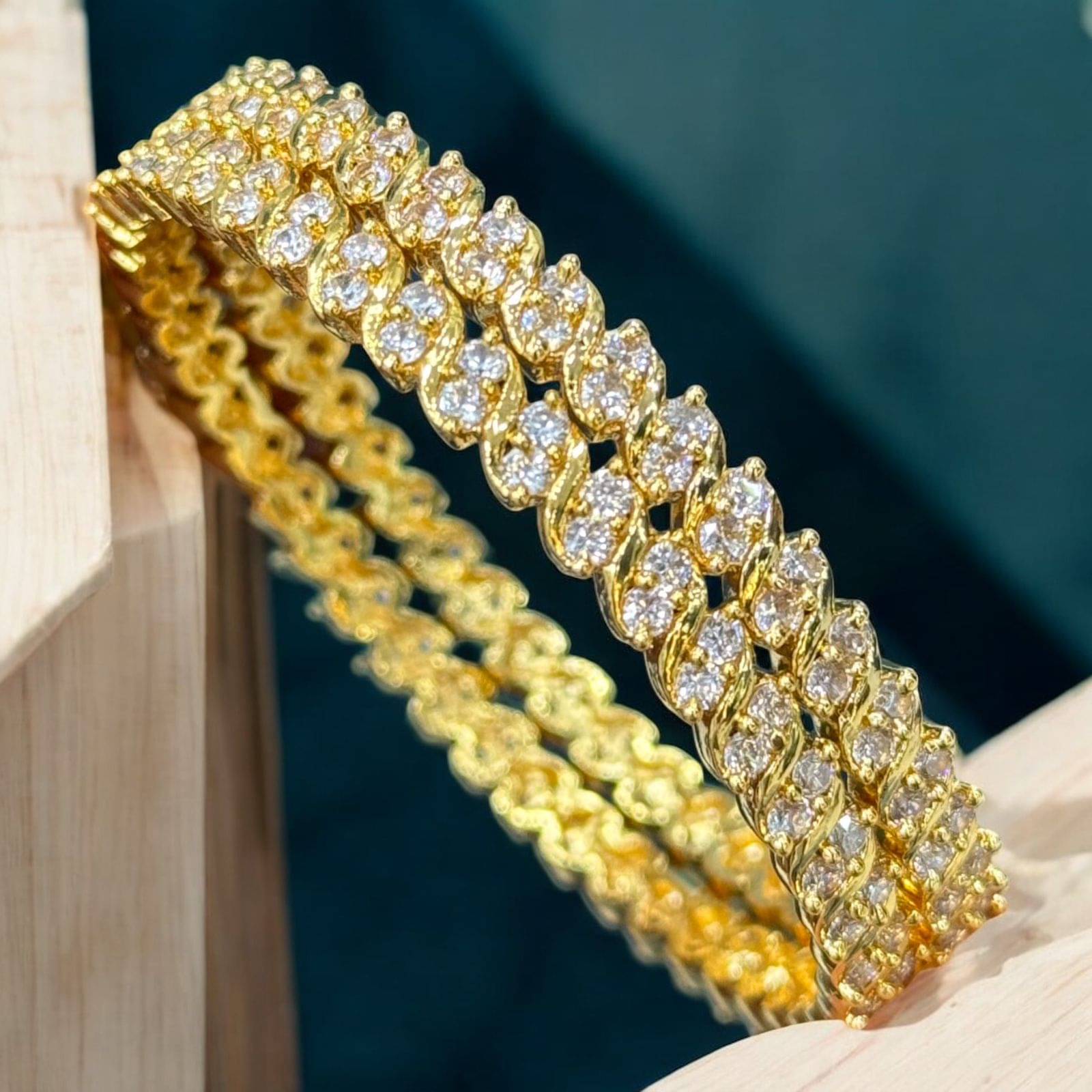 KC JEWELS Gold Bangle Set ( Pack of 1 ) KC JEWELS Gold Bangle Set ( Pack of 1 )