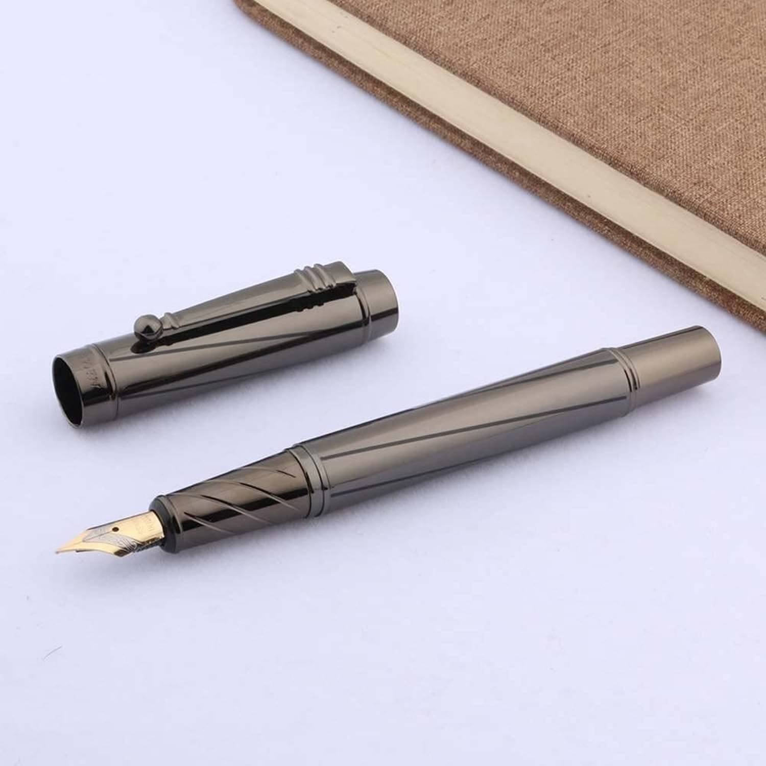 Krink Dark Grey Fine Line Fountain Pen ( Pack of 1 ) Krink Dark Grey Fine Line Fountain Pen ( Pack of 1 )