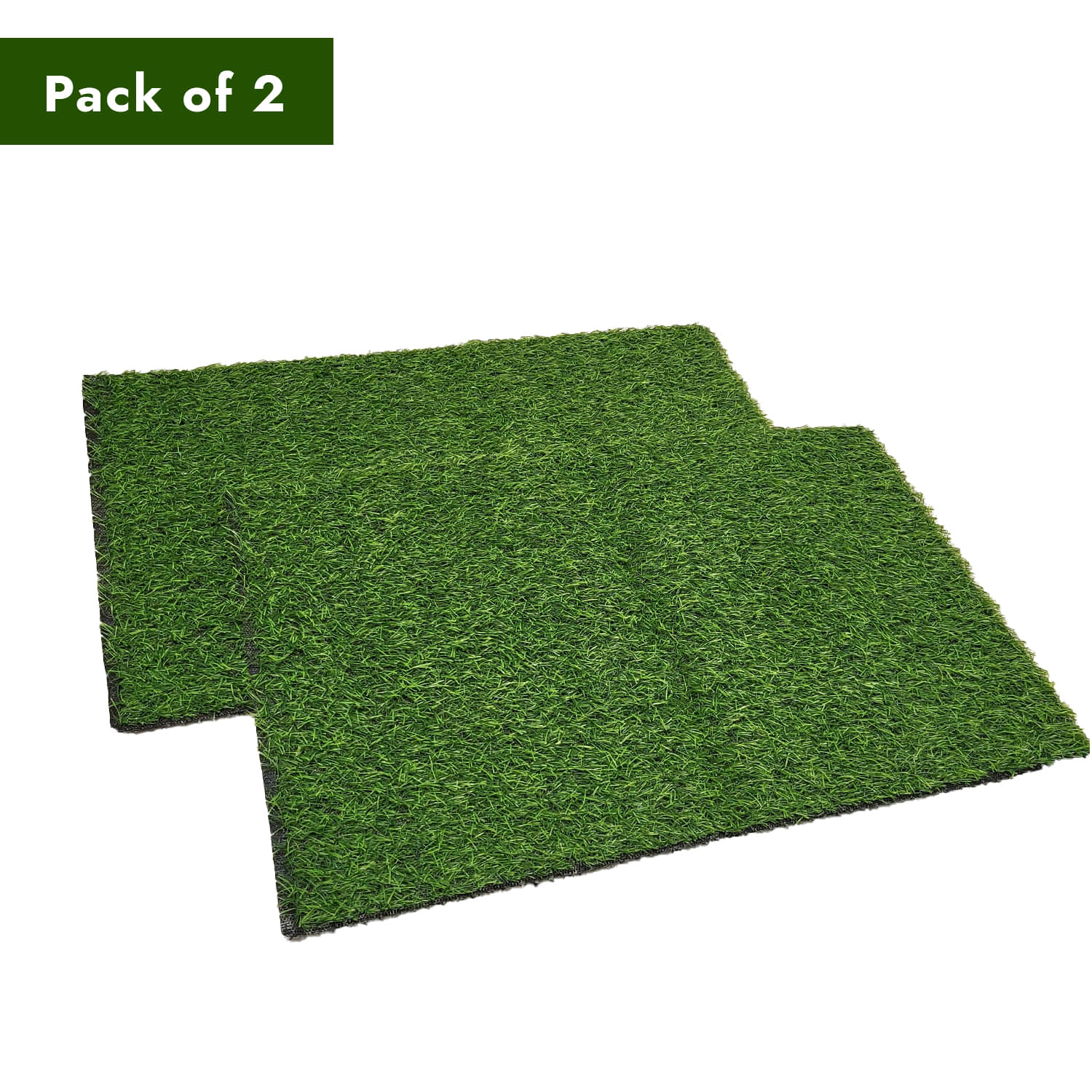     			Luxurivo Home Set of 2 Regular Polyester Door Mat ( 55 X 36 cm ) Green
