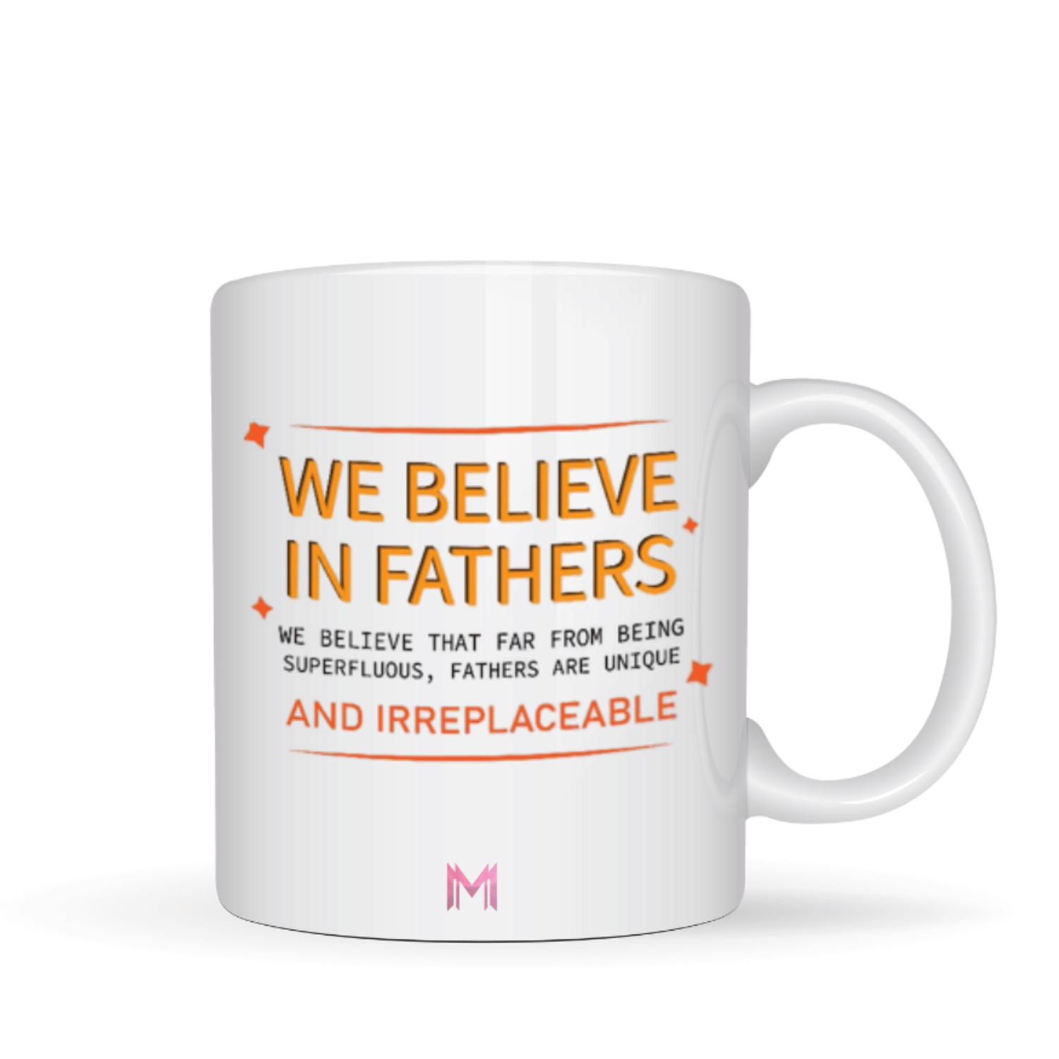     			Maddock white fathersday 4 Ceramic Coffee Mug 350 mL ( Pack of 1 )