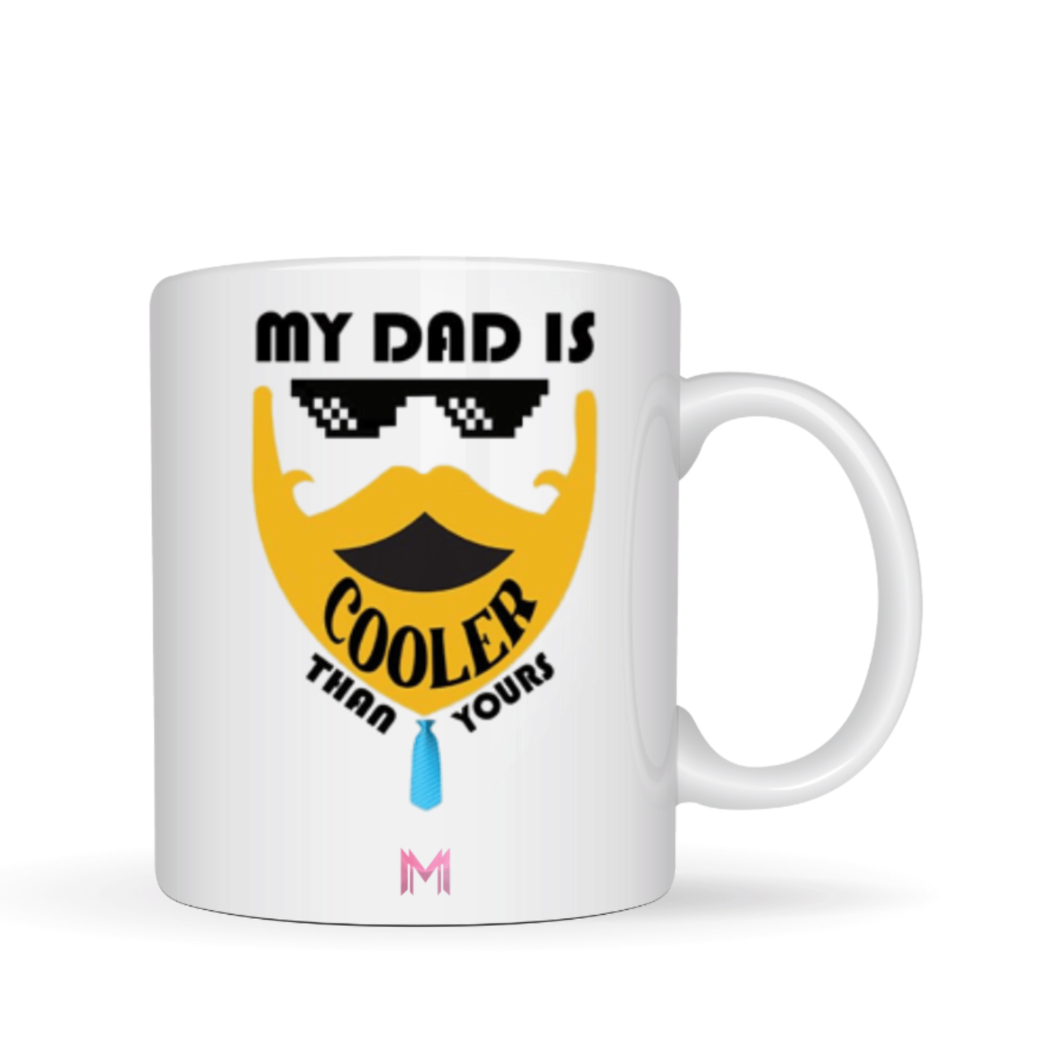     			Maddock white fathersday 43 Ceramic Coffee Mug 350 mL ( Pack of 1 )