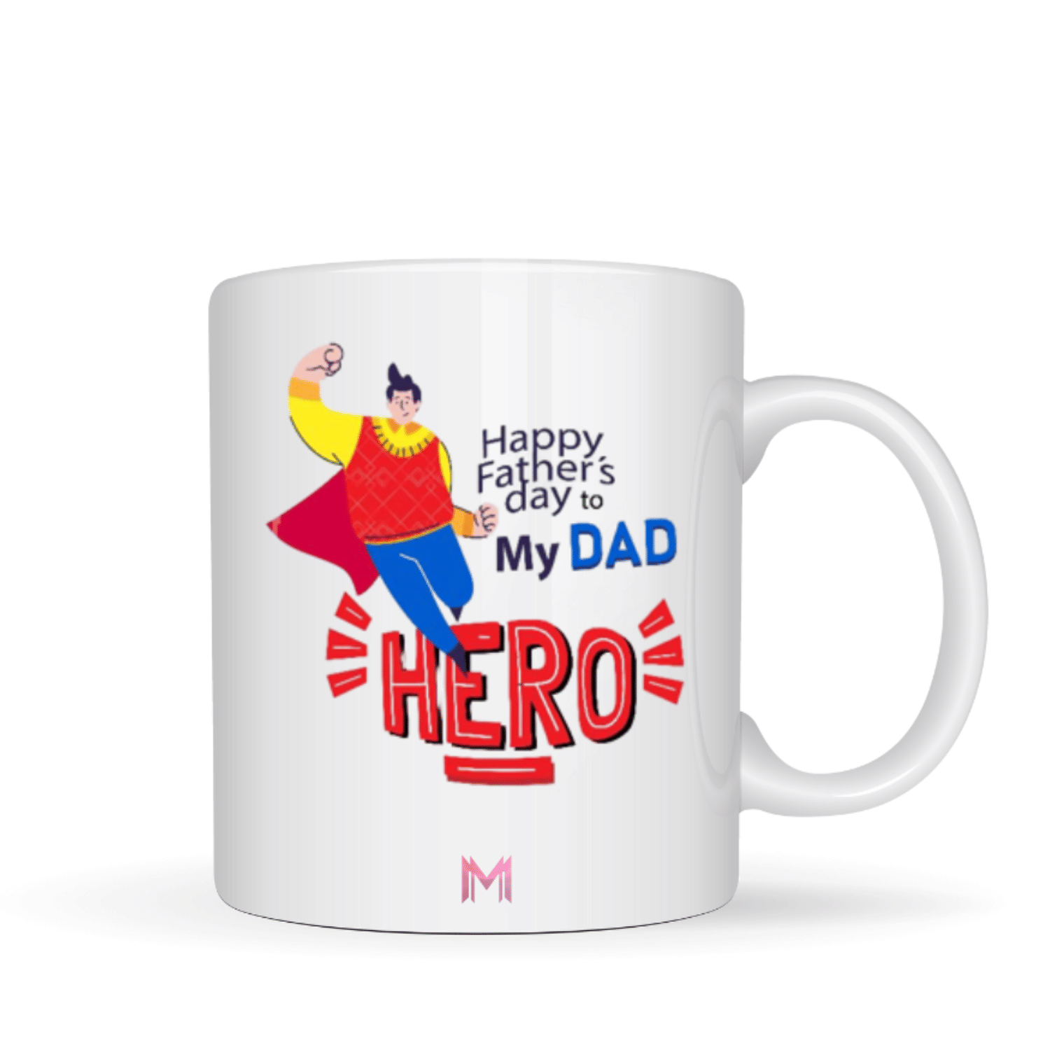     			Maddock white fathersday 45 Ceramic Coffee Mug 350 mL ( Pack of 1 )