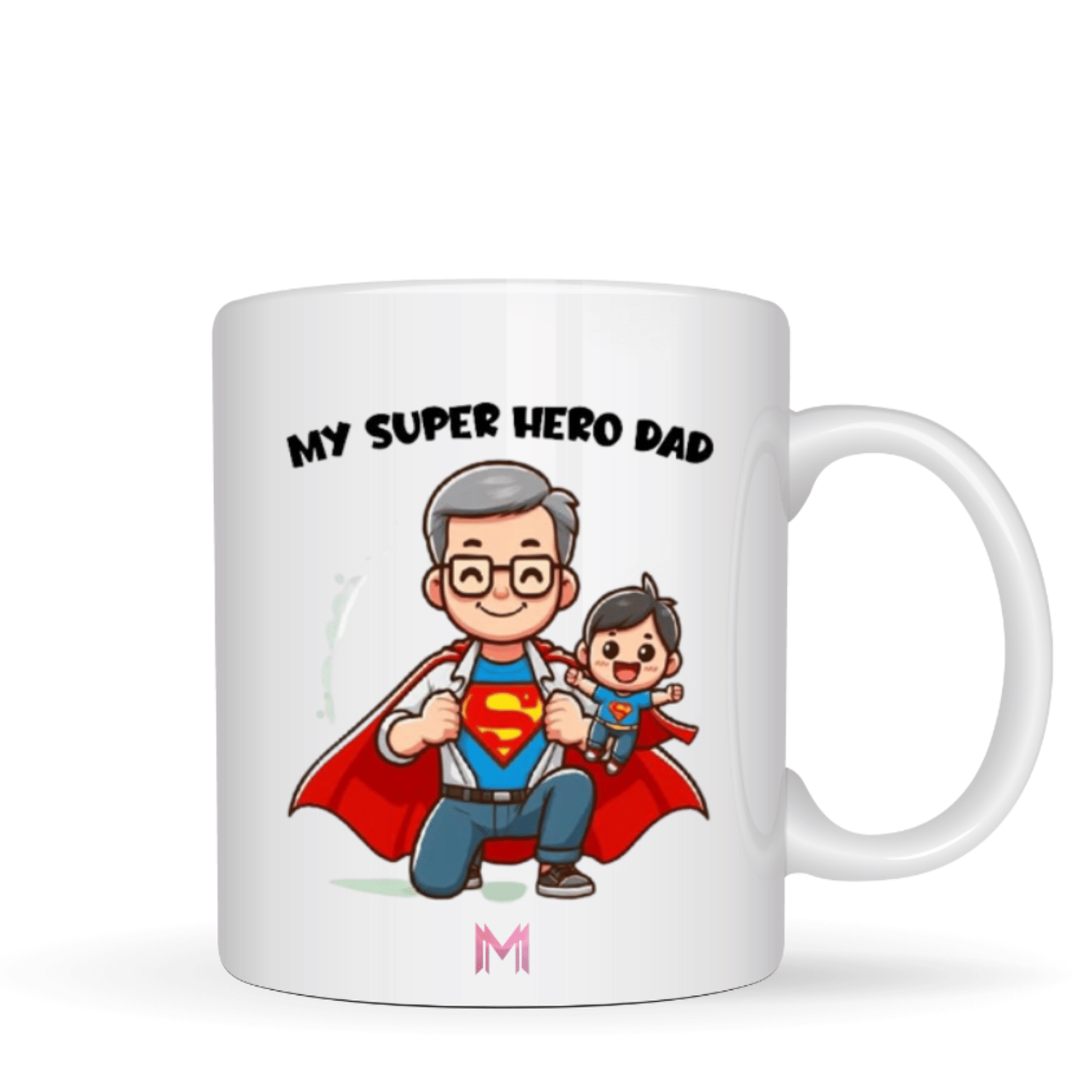     			Maddock white fathersday 48 Ceramic Coffee Mug 350 mL ( Pack of 1 )