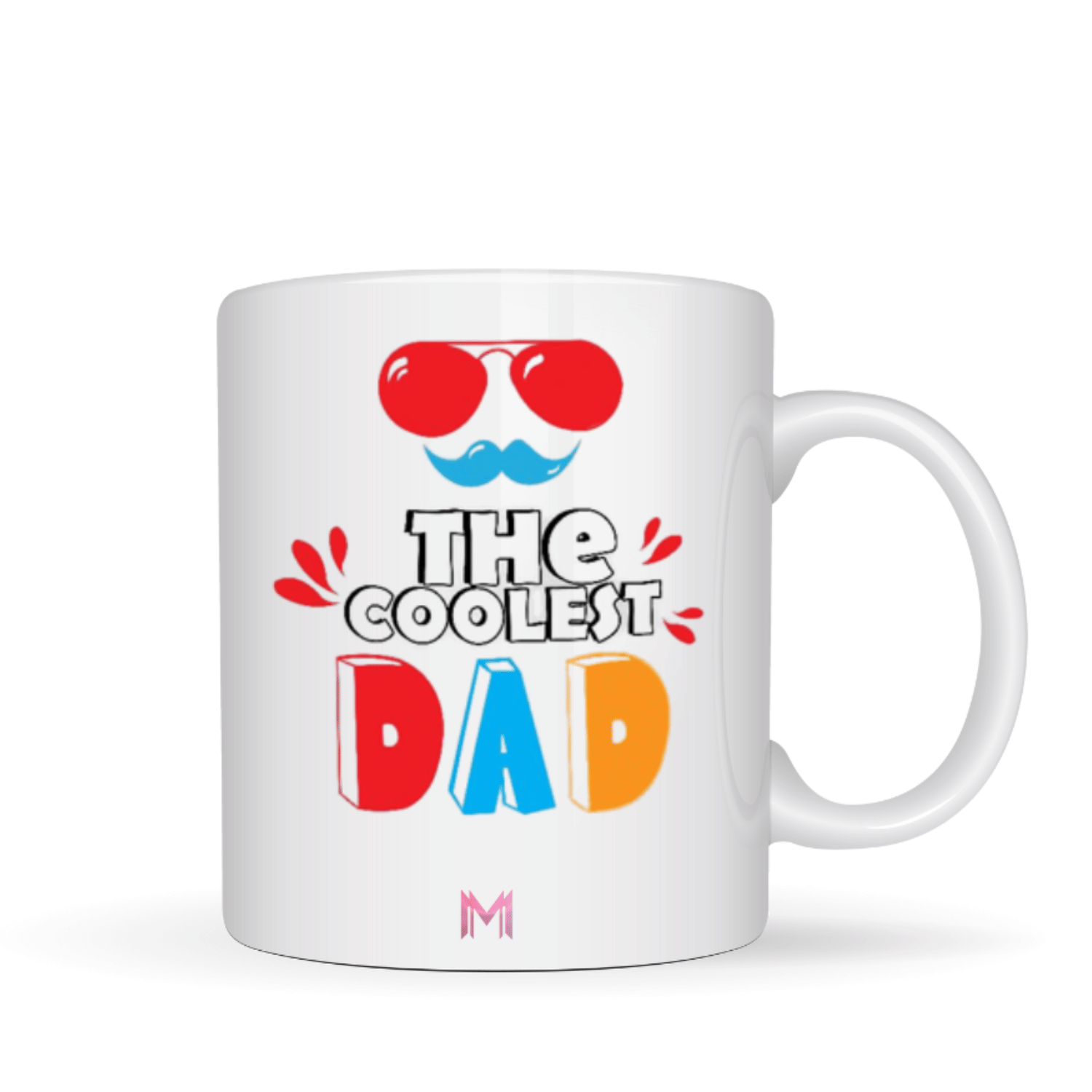     			Maddock white fathersday 8 Ceramic Coffee Mug 350 mL ( Pack of 1 )