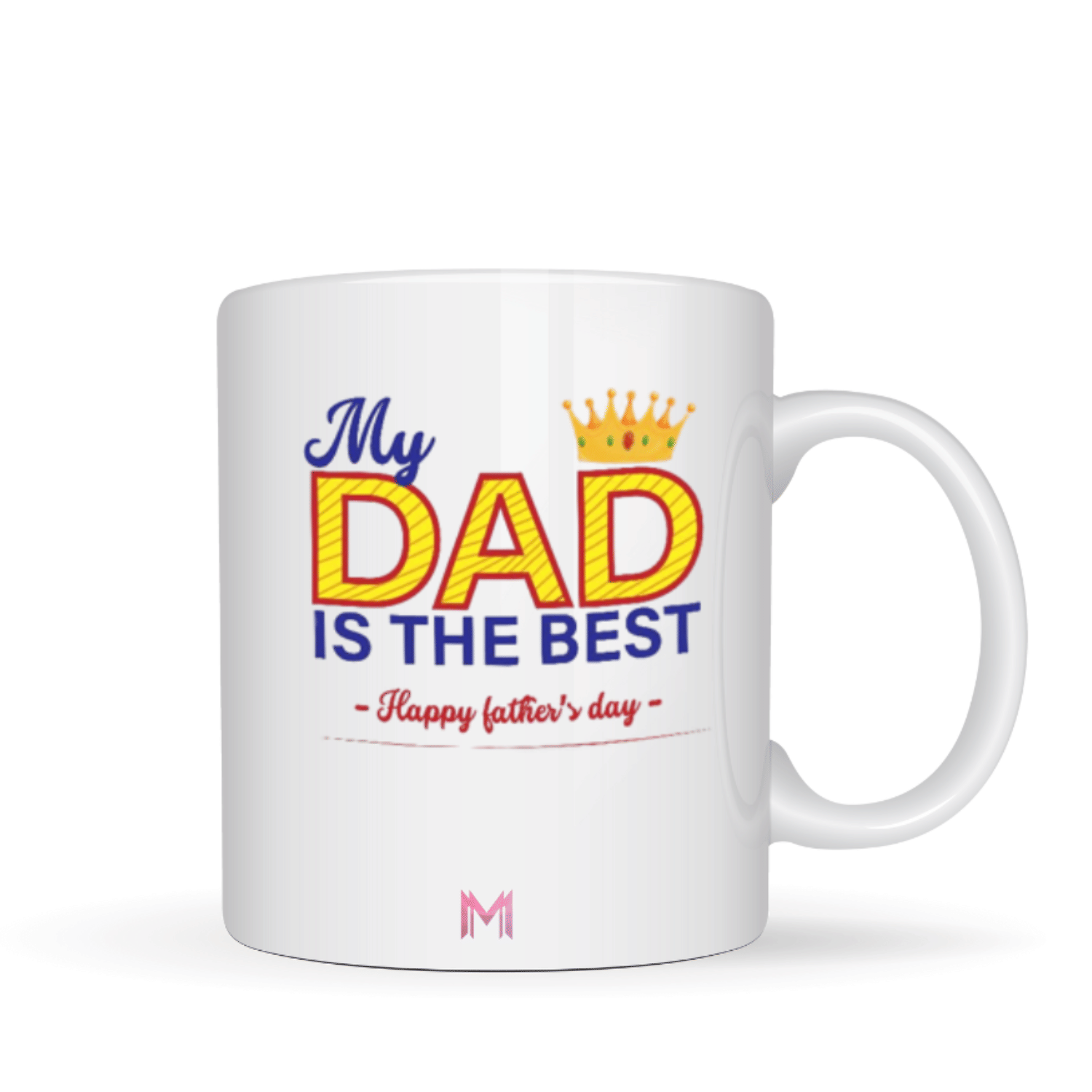     			Maddock white fathersday 9 Ceramic Coffee Mug 350 mL ( Pack of 1 )