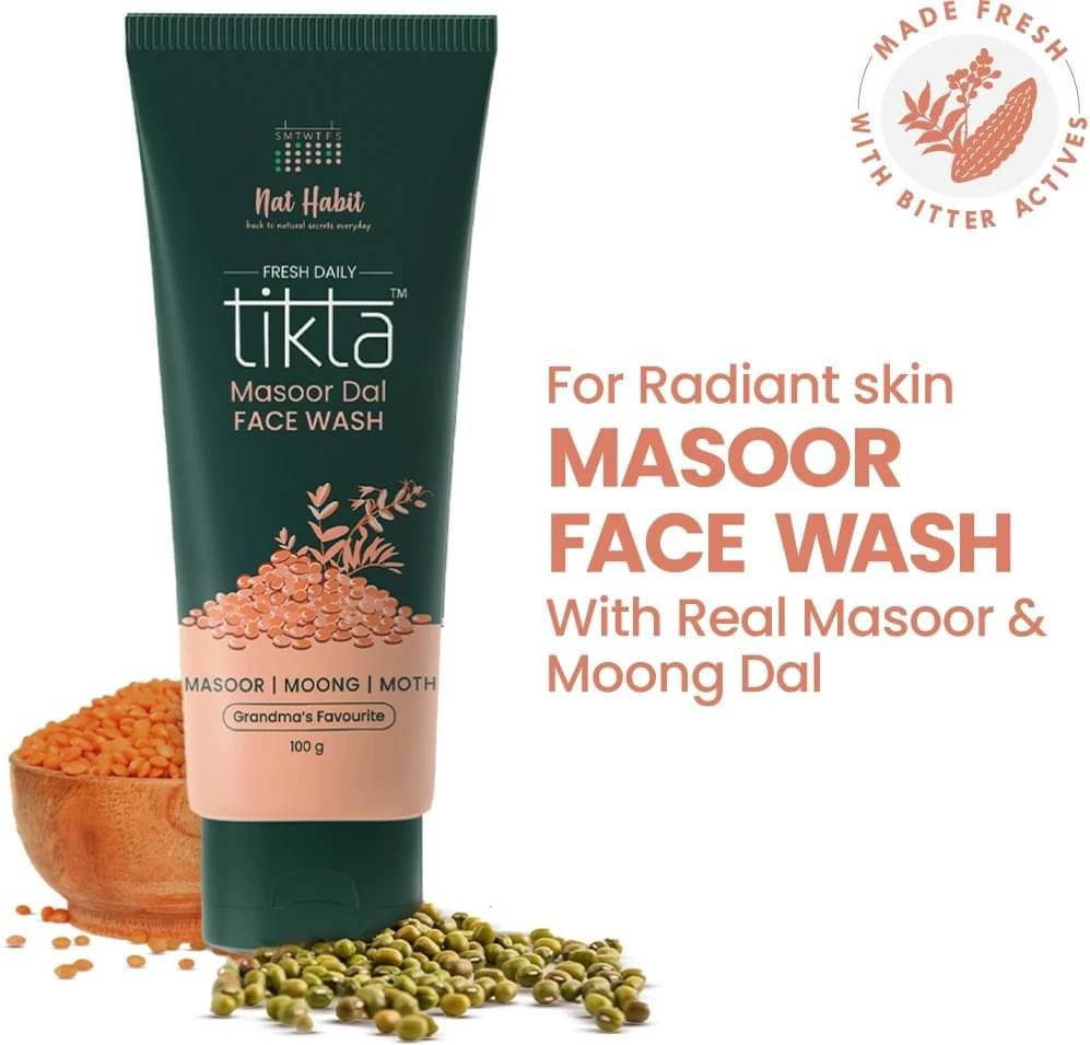     			Nat Habit Skin Brightening Tan Removal Masoor Dal Face Wash (100 g)