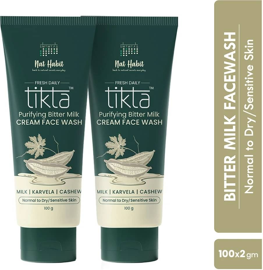     			Nat Habit Acne Control & Glowing Skin Purifying Bitter Milk Face Wash (200 g)
