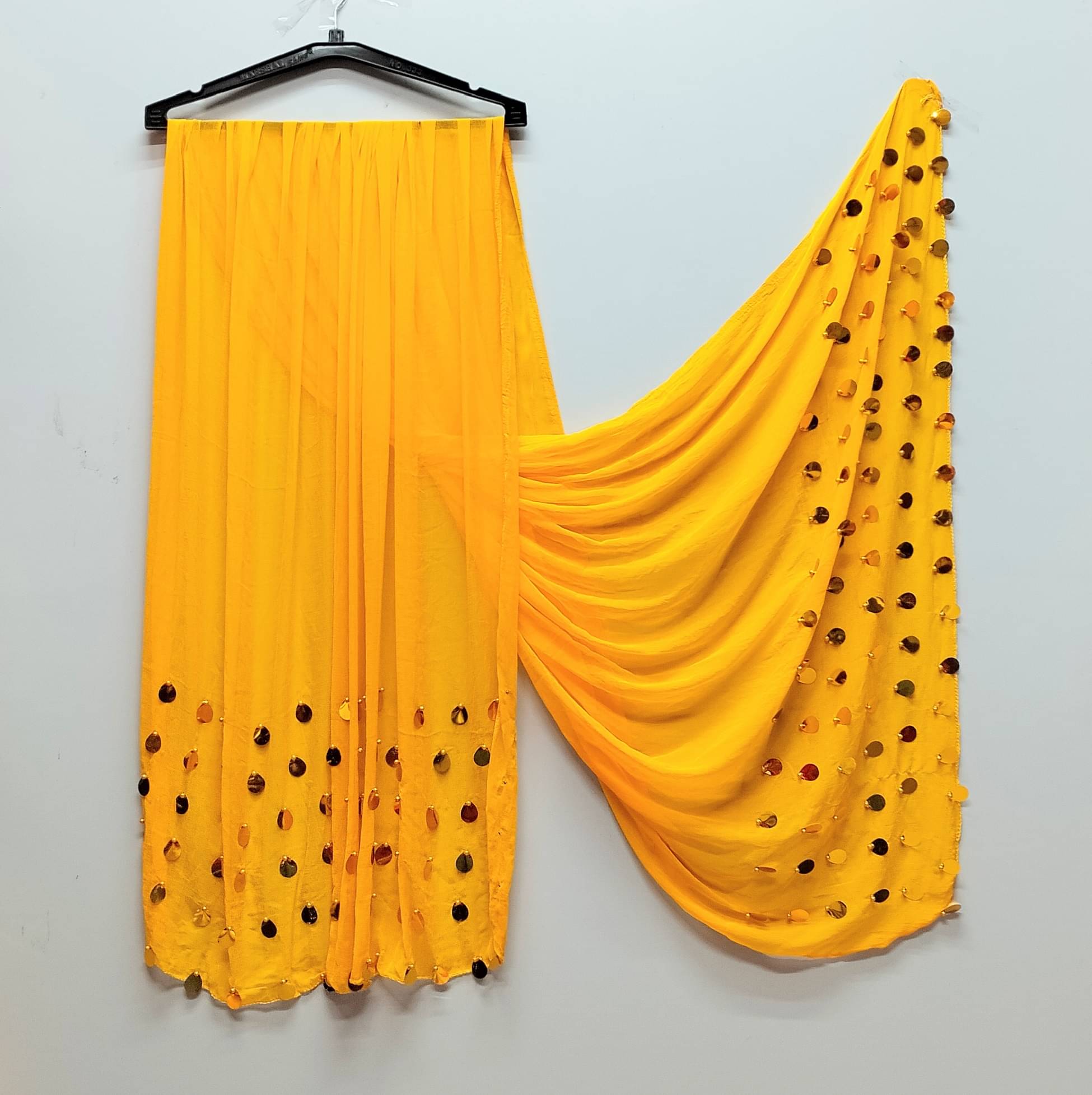 Naye rang Women Chiffon Dupatta ( Yellow , Pack of 1 ) Naye rang Women Chiffon Dupatta ( Yellow , Pack of 1 )