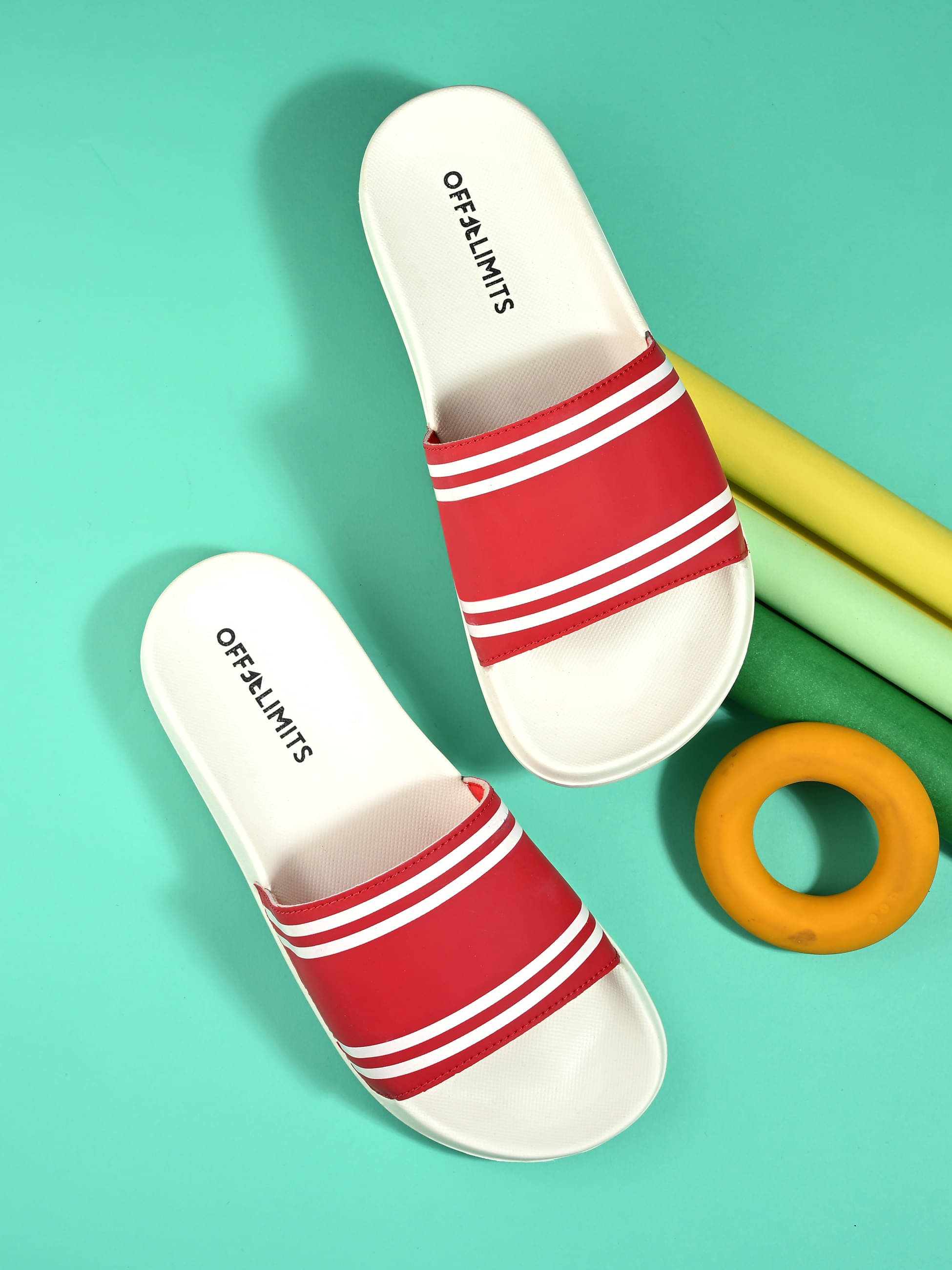     			OFF LIMITS Red Women's Slide