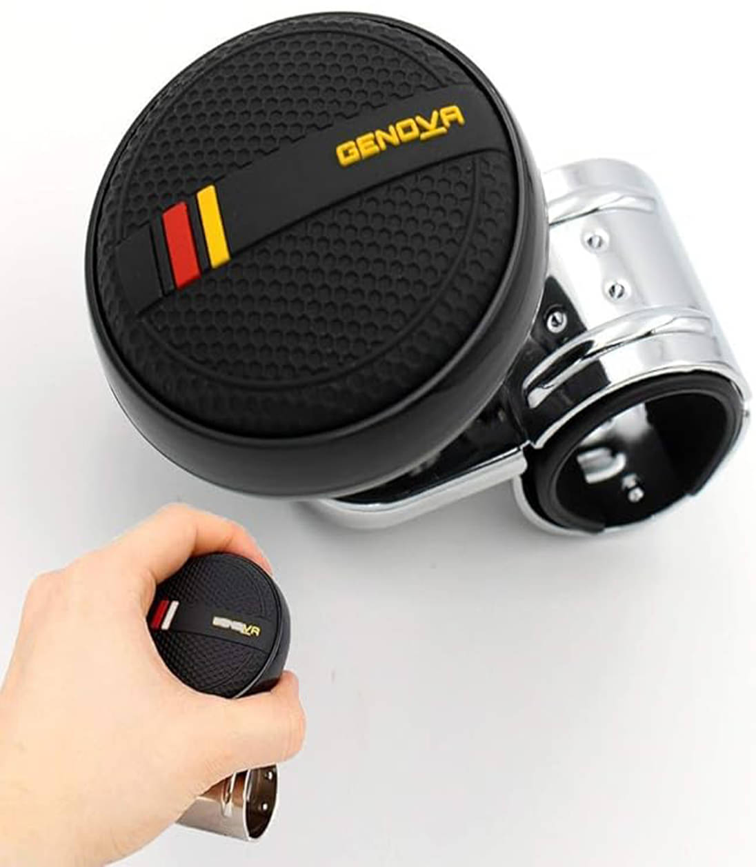     			Power Handle Spinner Knob Ball Bearing Handle Car or Boat or Truck Driving Steering Wheel Knob 3D Excellent Grip