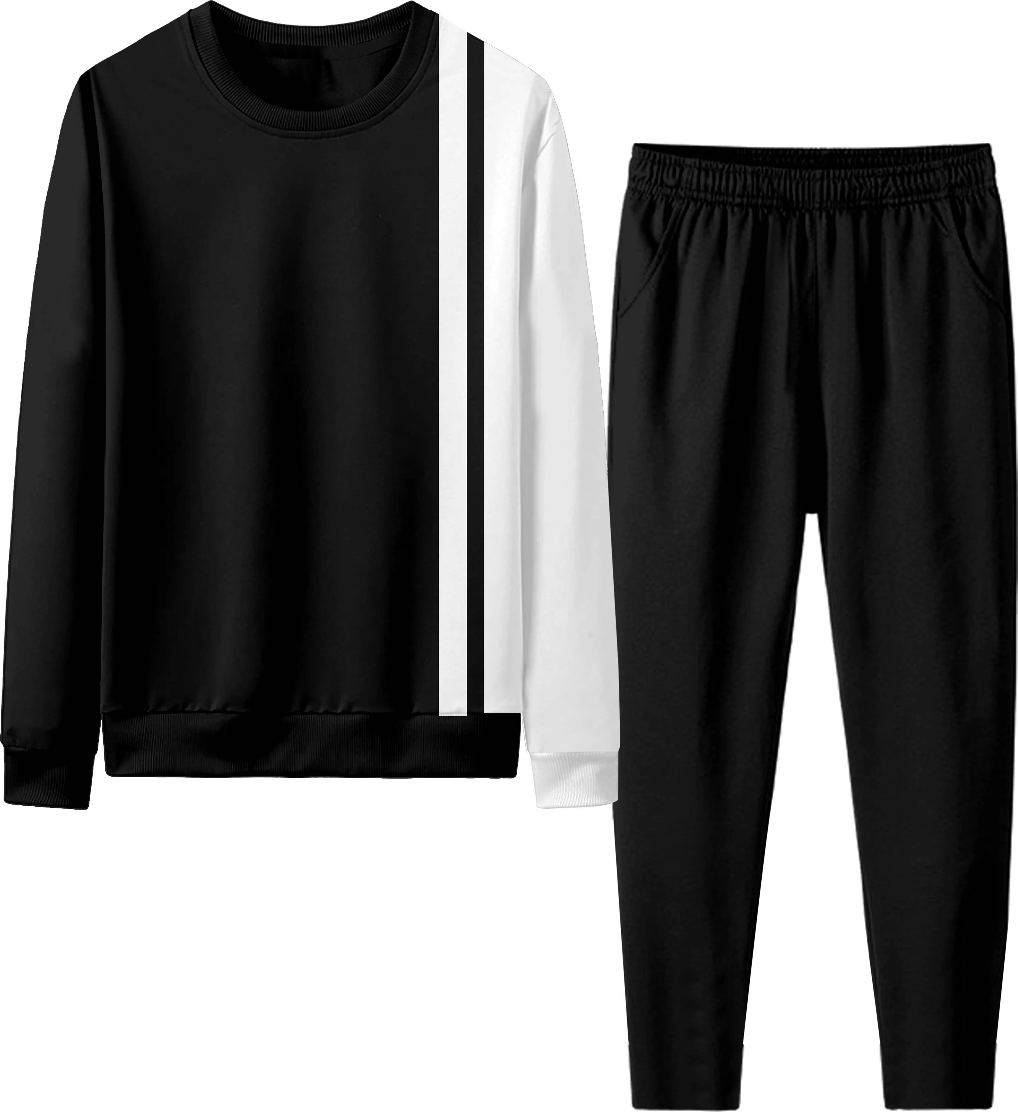 RABBY Black Polyester Blend Regular Fit Men's Tracksuit ( Pack of 1 ) RABBY Black Polyester Blend Regular Fit Men's Tracksuit ( Pack of 1 )