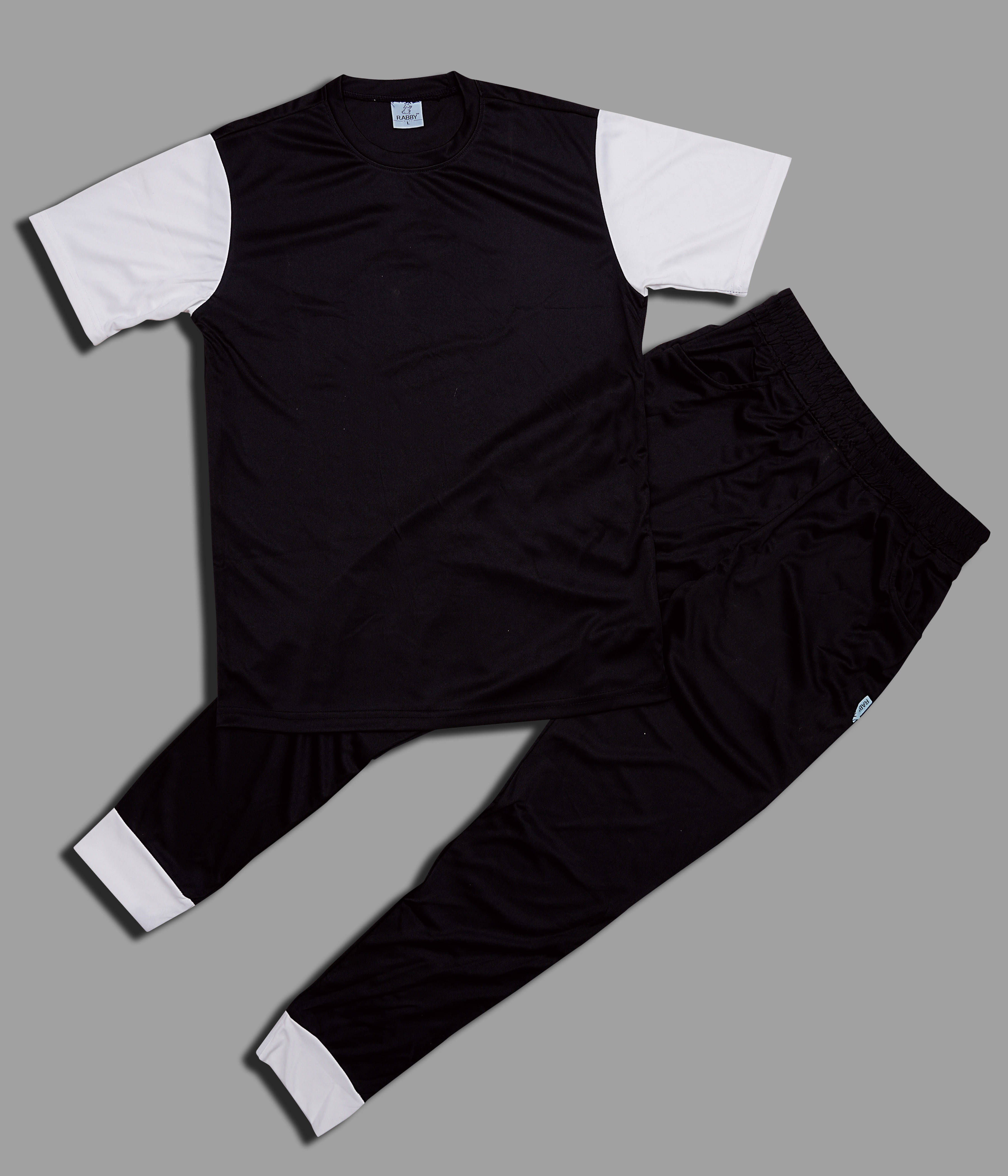 RABBY Black Polyester Regular Fit Men's Tracksuit ( Pack of 1 ) RABBY Black Polyester Regular Fit Men's Tracksuit ( Pack of 1 )