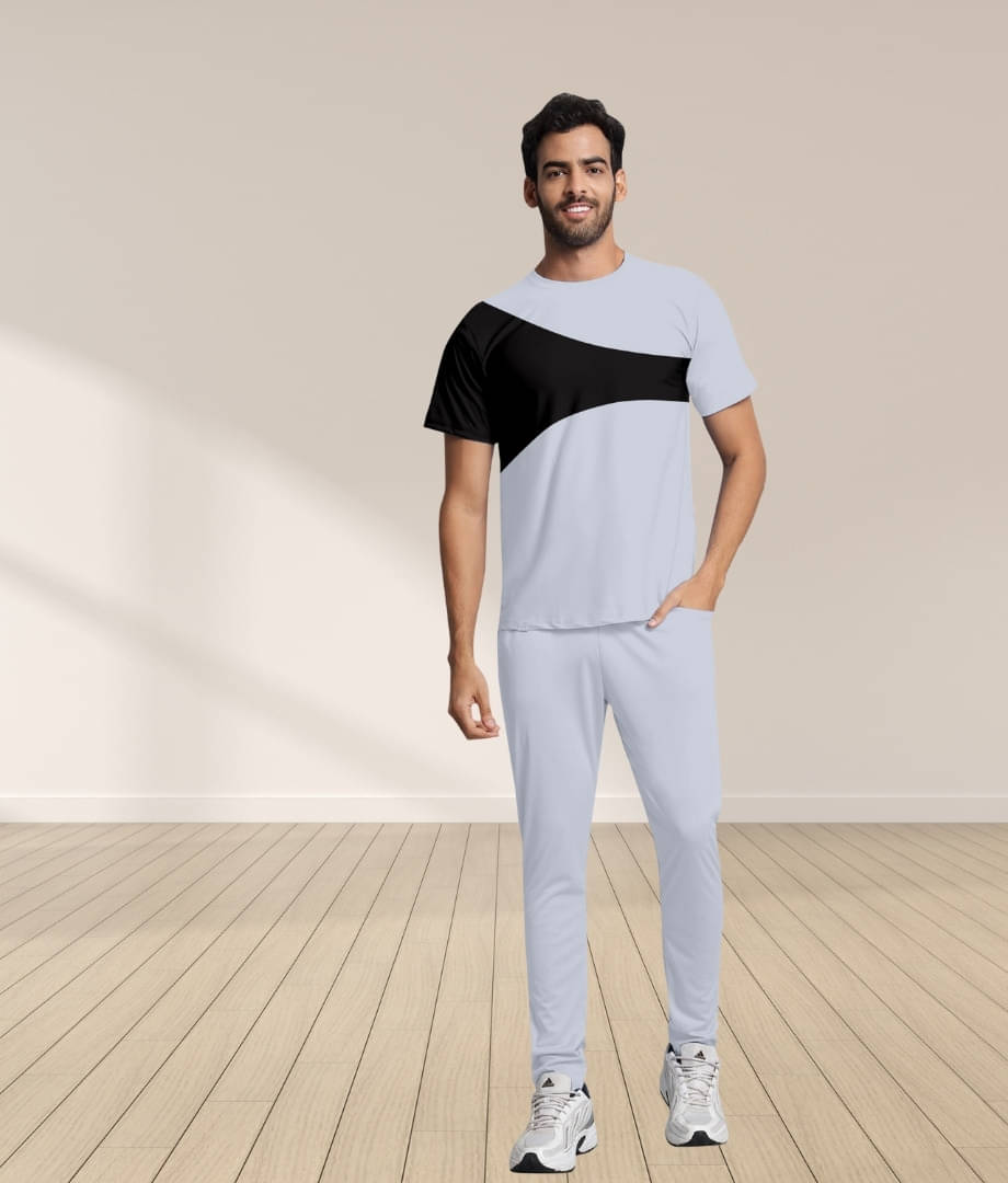 RABBY Grey Polyester Blend Regular Fit Men's Tracksuit ( Pack of 1 ) RABBY Grey Polyester Blend Regular Fit Men's Tracksuit ( Pack of 1 )
