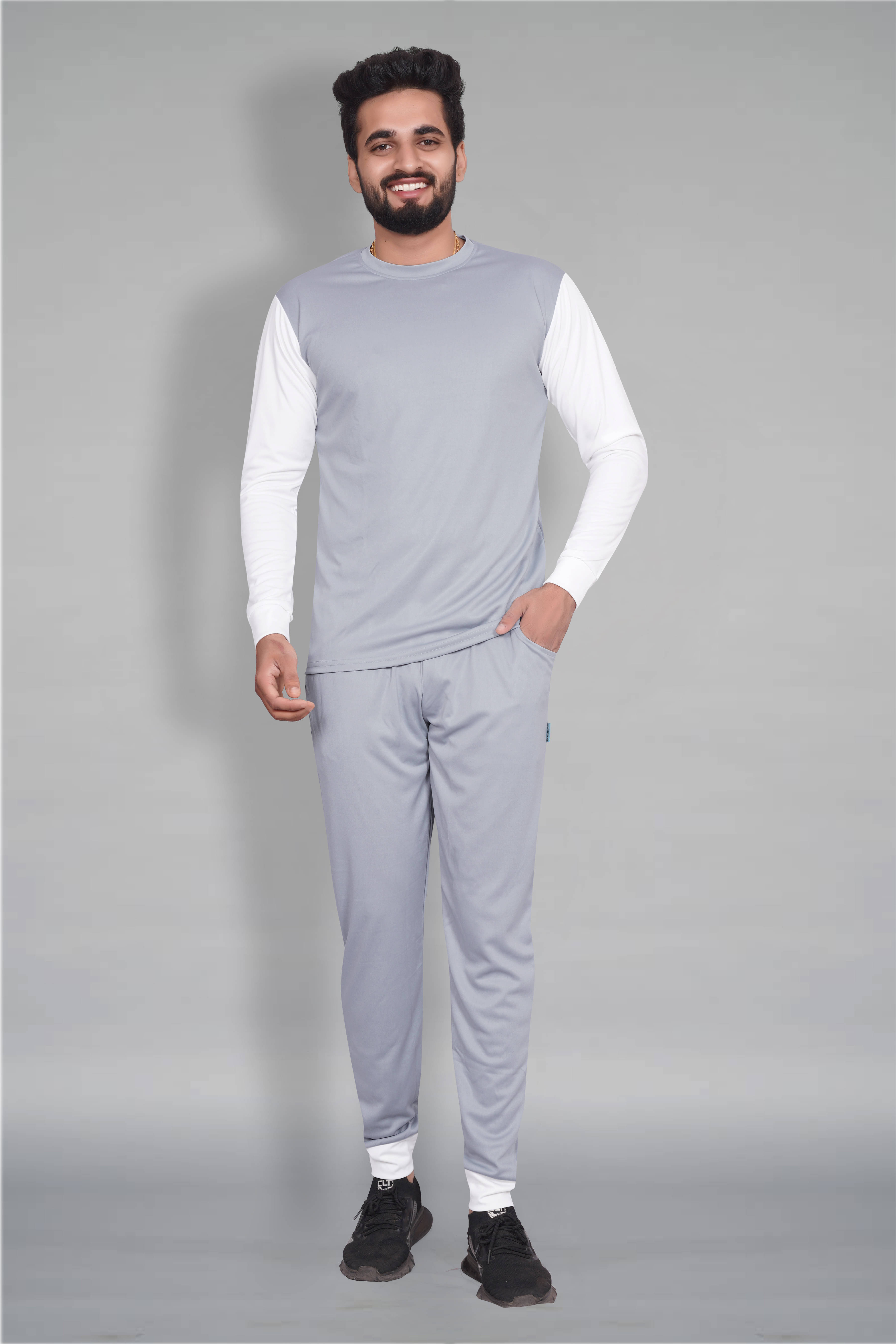 RABBY Grey Polyester Regular Fit Men's Tracksuit ( Pack of 1 ) RABBY Grey Polyester Regular Fit Men's Tracksuit ( Pack of 1 )