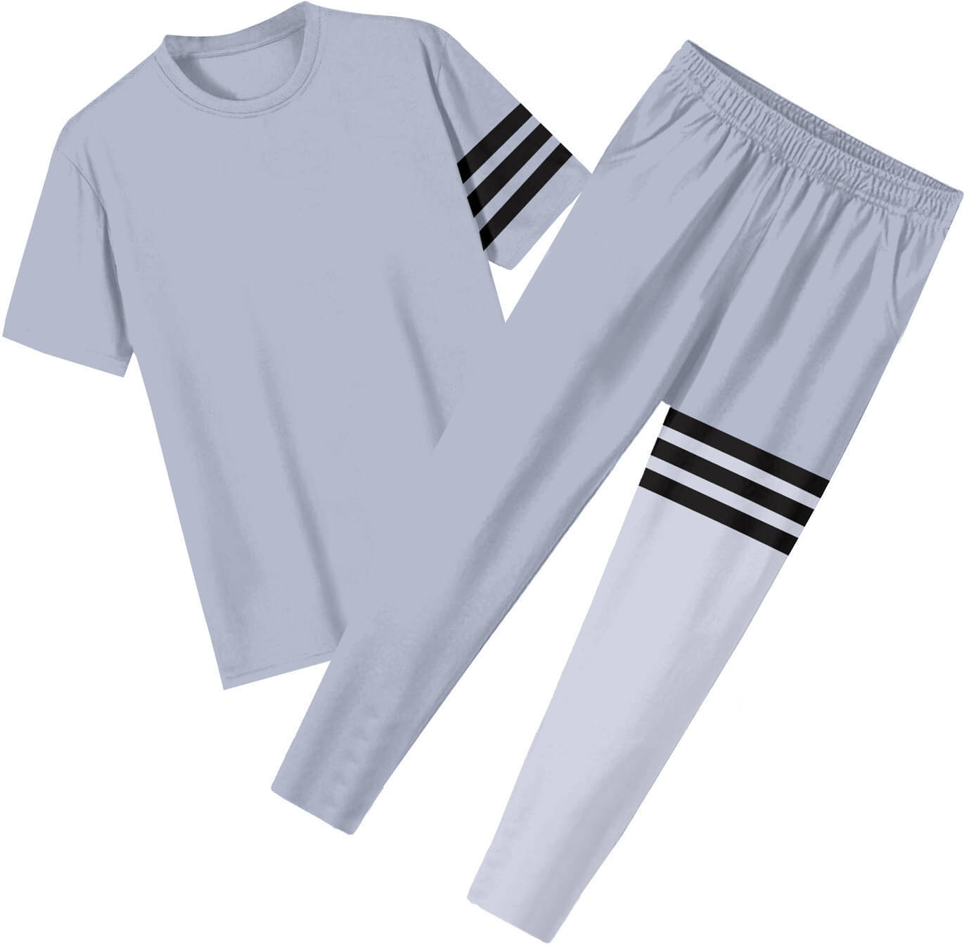     			RABBY Grey Polyester Regular Fit Men's Tracksuit ( Pack of 1 )