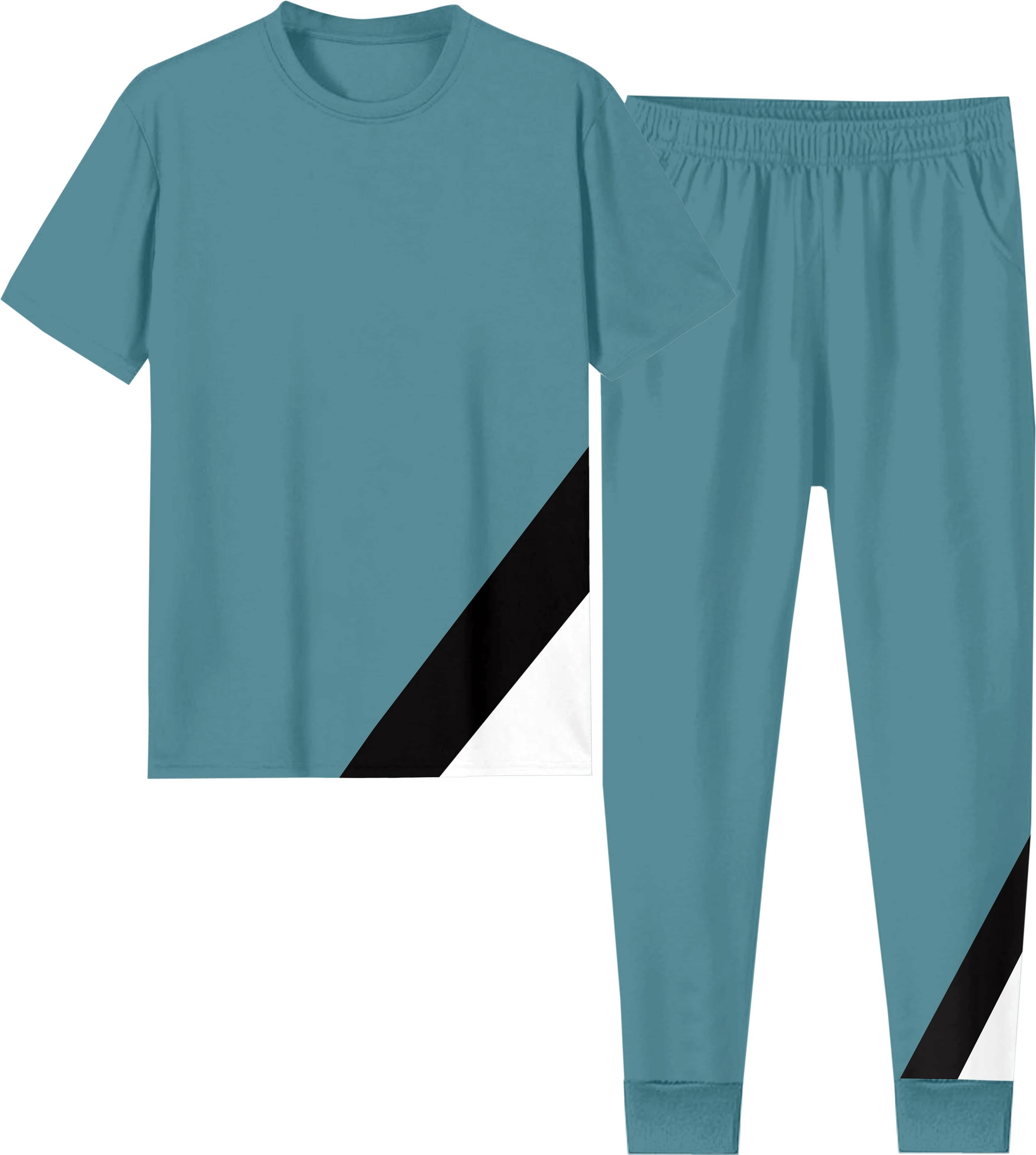     			RABBY Light Green Polyester Blend Regular Fit Men's Tracksuit ( Pack of 1 )
