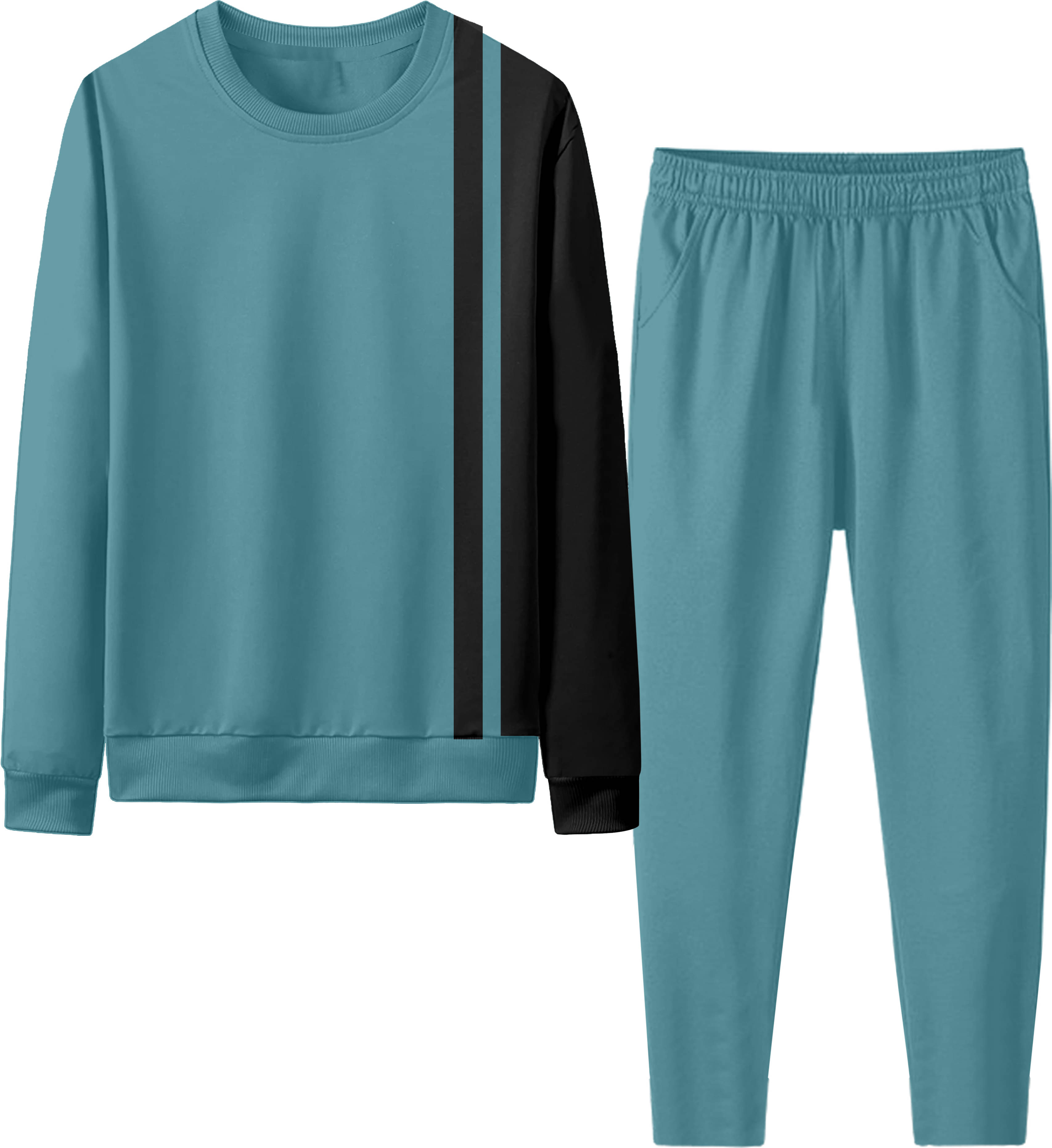     			RABBY Light Green Polyester Blend Regular Fit Men's Tracksuit ( Pack of 1 )