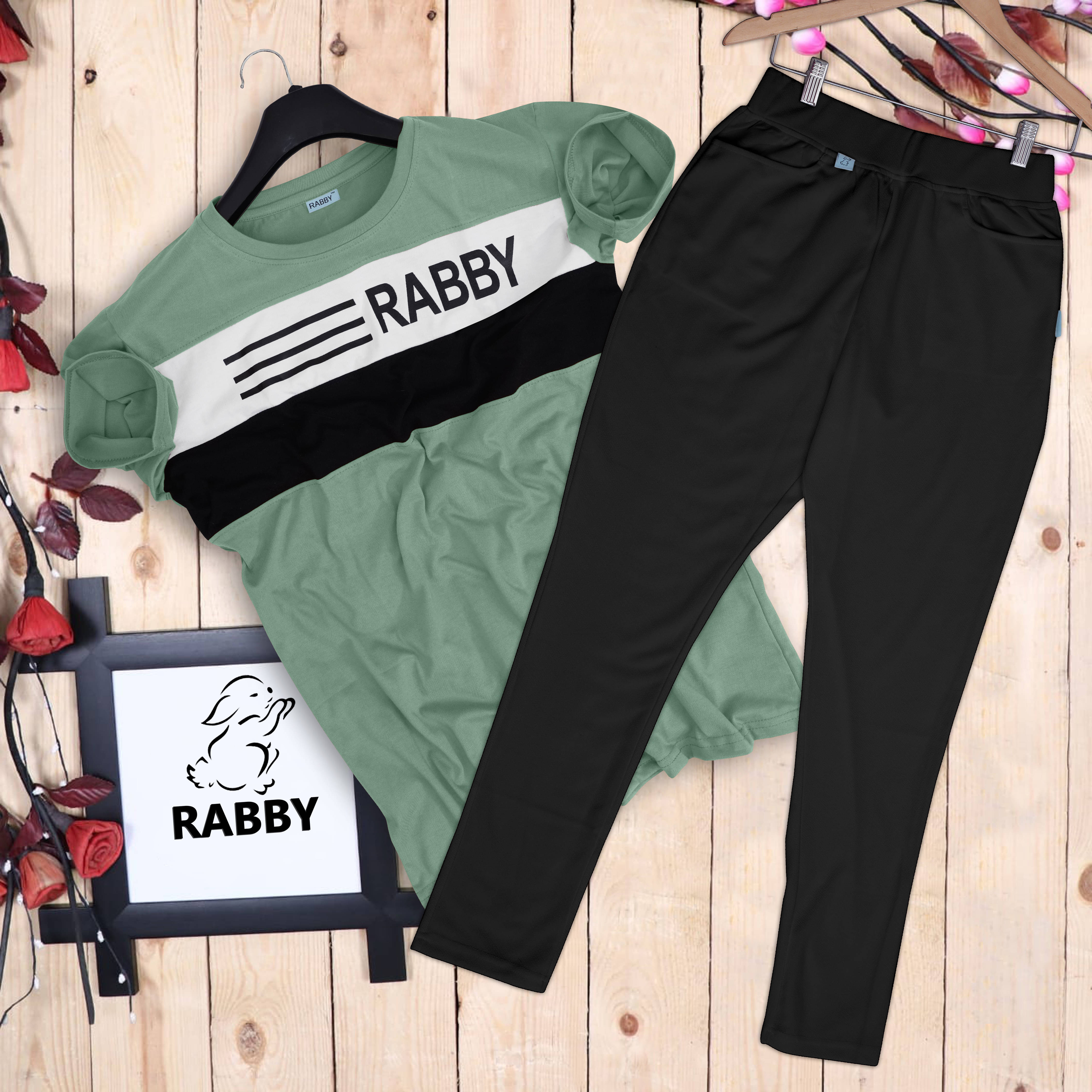     			RABBY Light Green Polyester Regular Fit Men's Tracksuit ( Pack of 1 )