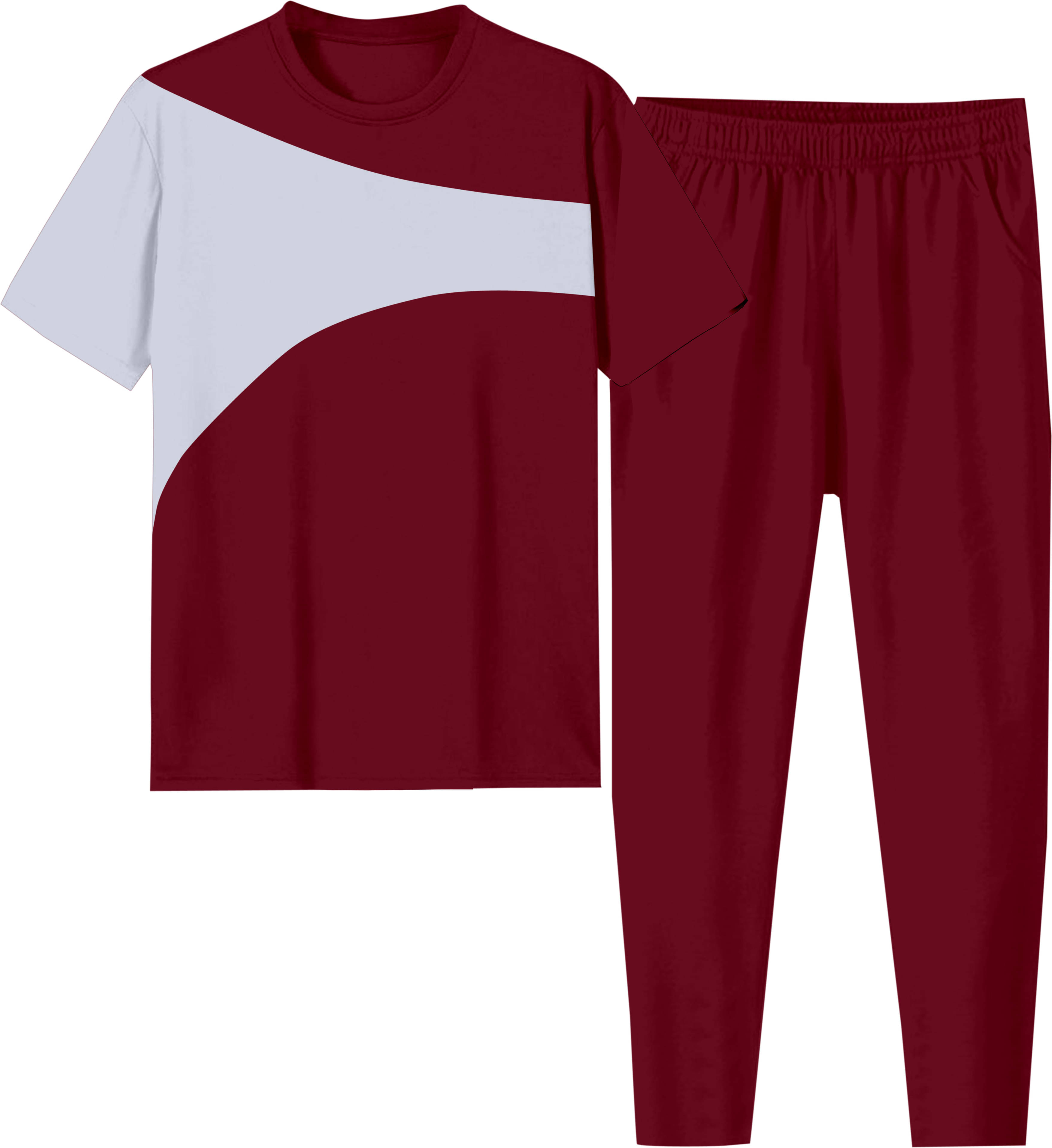     			RABBY Maroon Polyester Blend Regular Fit Men's Tracksuit ( Pack of 1 )