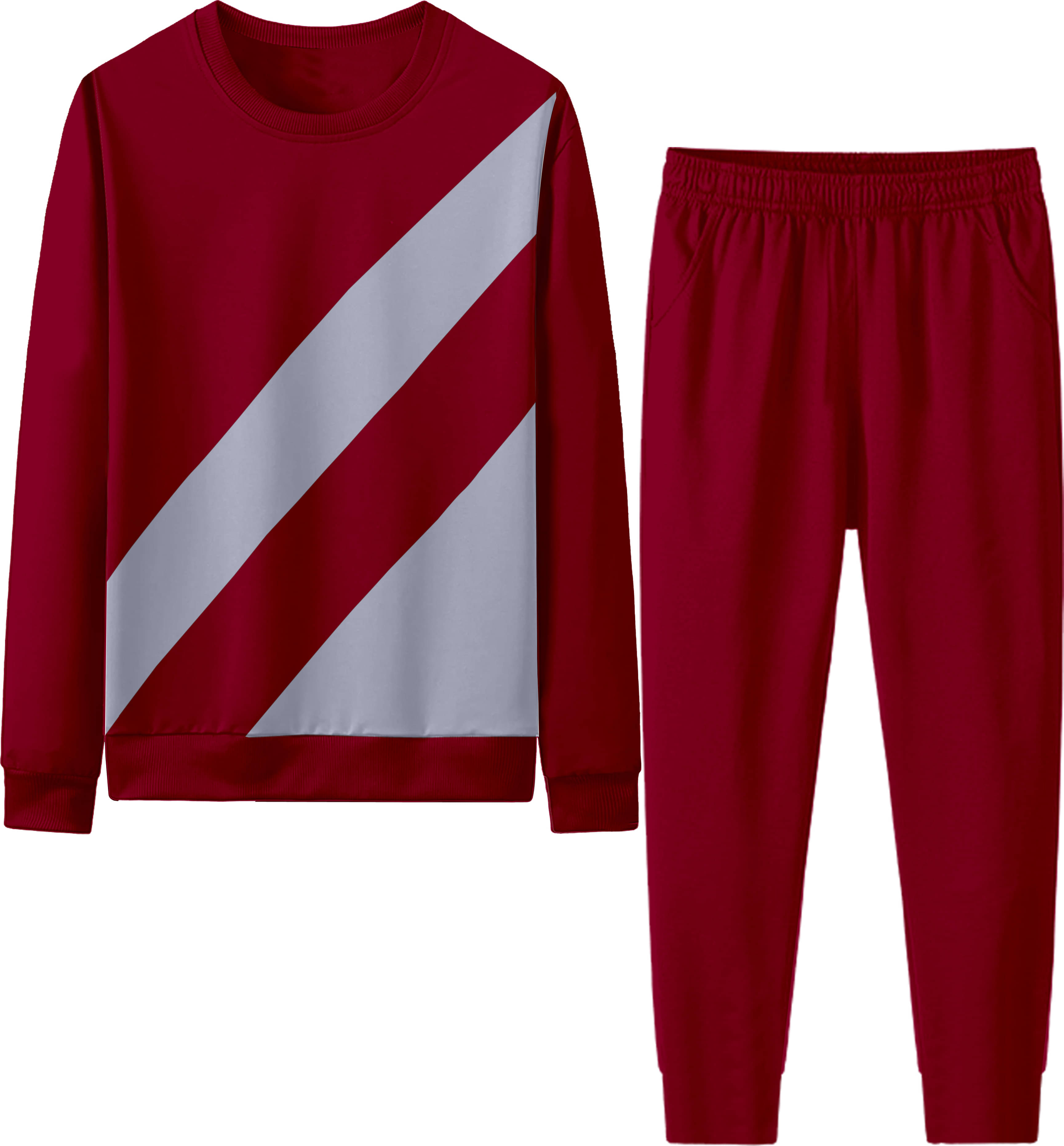 RABBY Maroon Polyester Regular Fit Men's Tracksuit ( Pack of 1 ) RABBY Maroon Polyester Regular Fit Men's Tracksuit ( Pack of 1 )