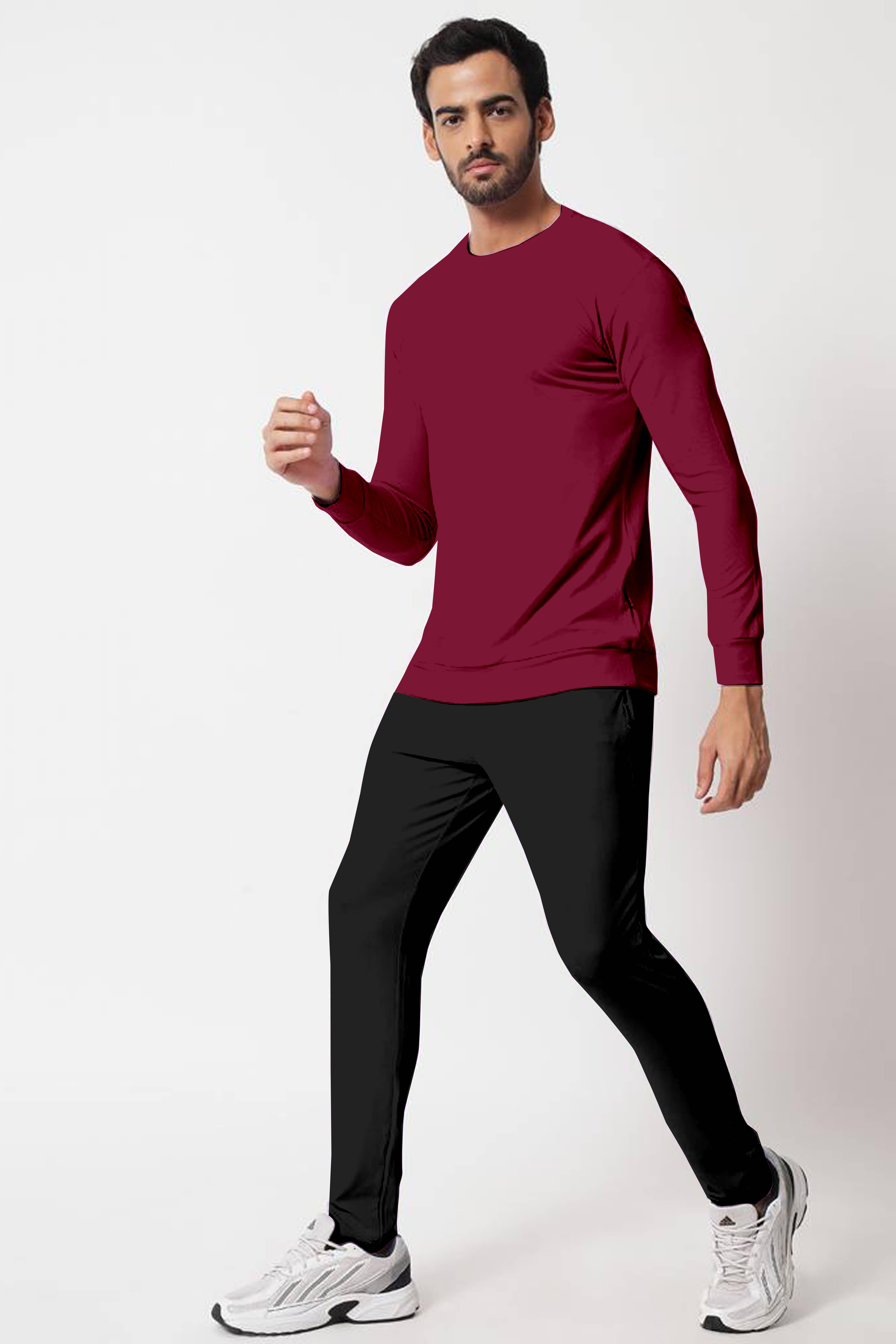 RABBY Maroon Polyester Regular Fit Men's Tracksuit ( Pack of 1 ) RABBY Maroon Polyester Regular Fit Men's Tracksuit ( Pack of 1 )