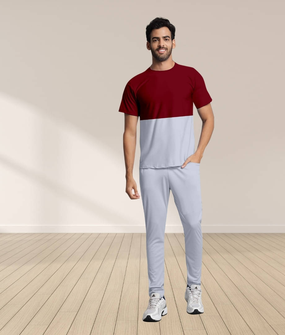     			RABBY Multicolor Polyester Blend Regular Fit Men's Tracksuit ( Pack of 1 )