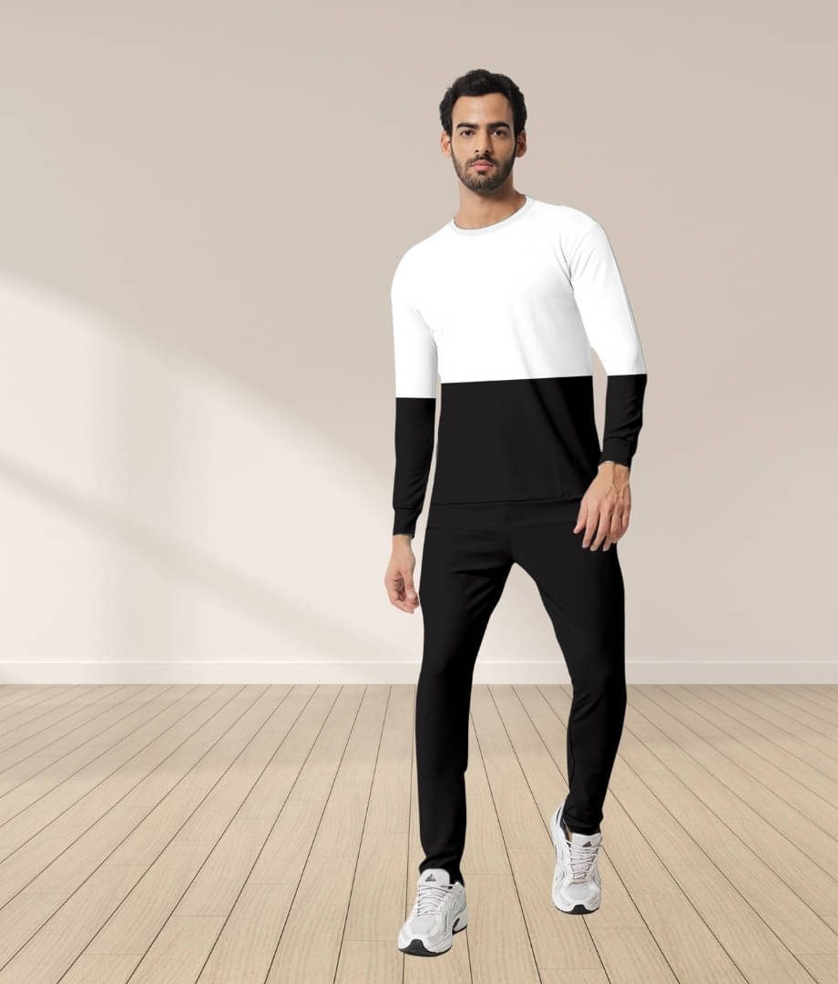     			RABBY Multicolor Polyester Blend Regular Fit Men's Tracksuit ( Pack of 1 )