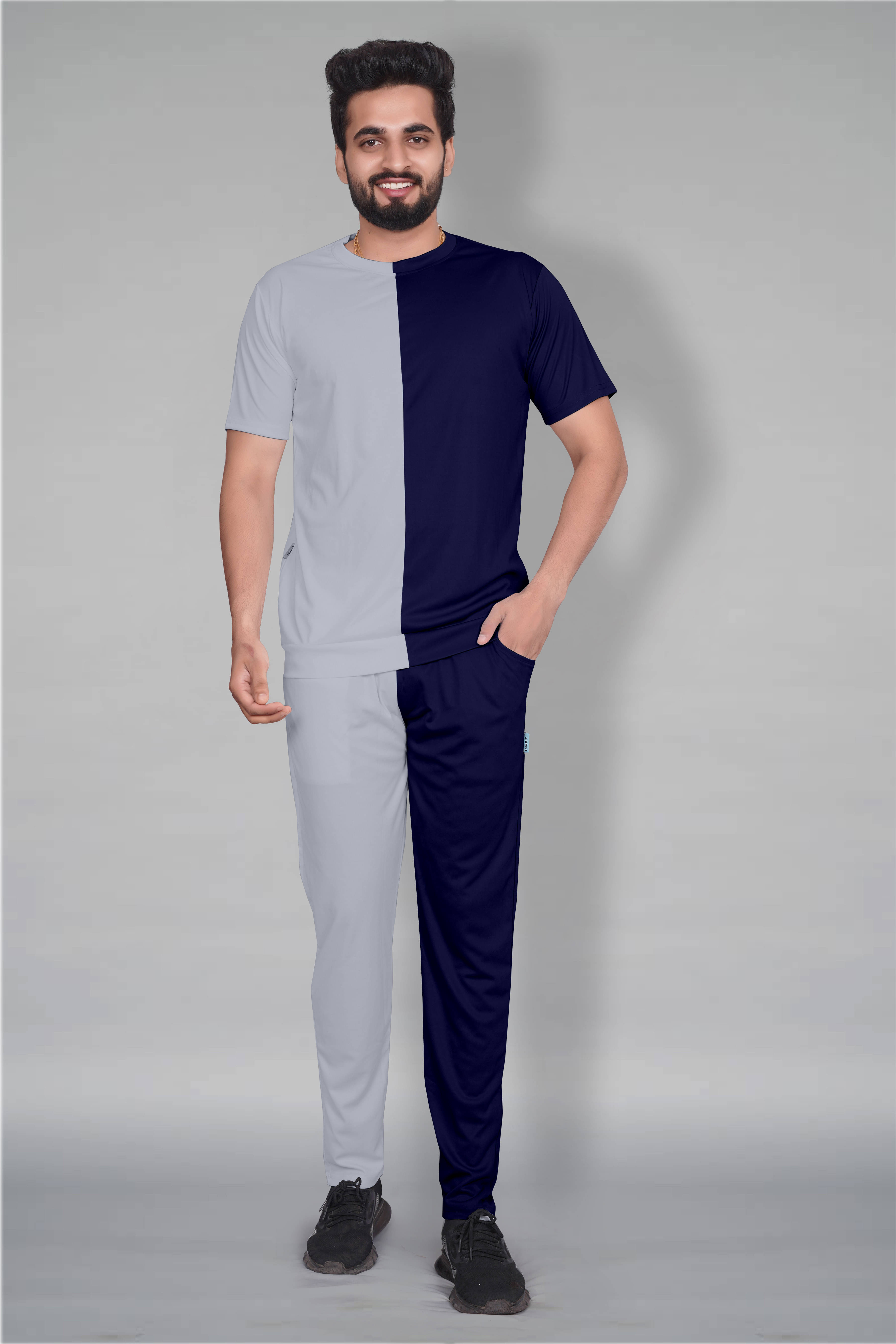 RABBY Multicolor Polyester Blend Regular Fit Men's Tracksuit ( Pack of 1 ) RABBY Multicolor Polyester Blend Regular Fit Men's Tracksuit ( Pack of 1 )