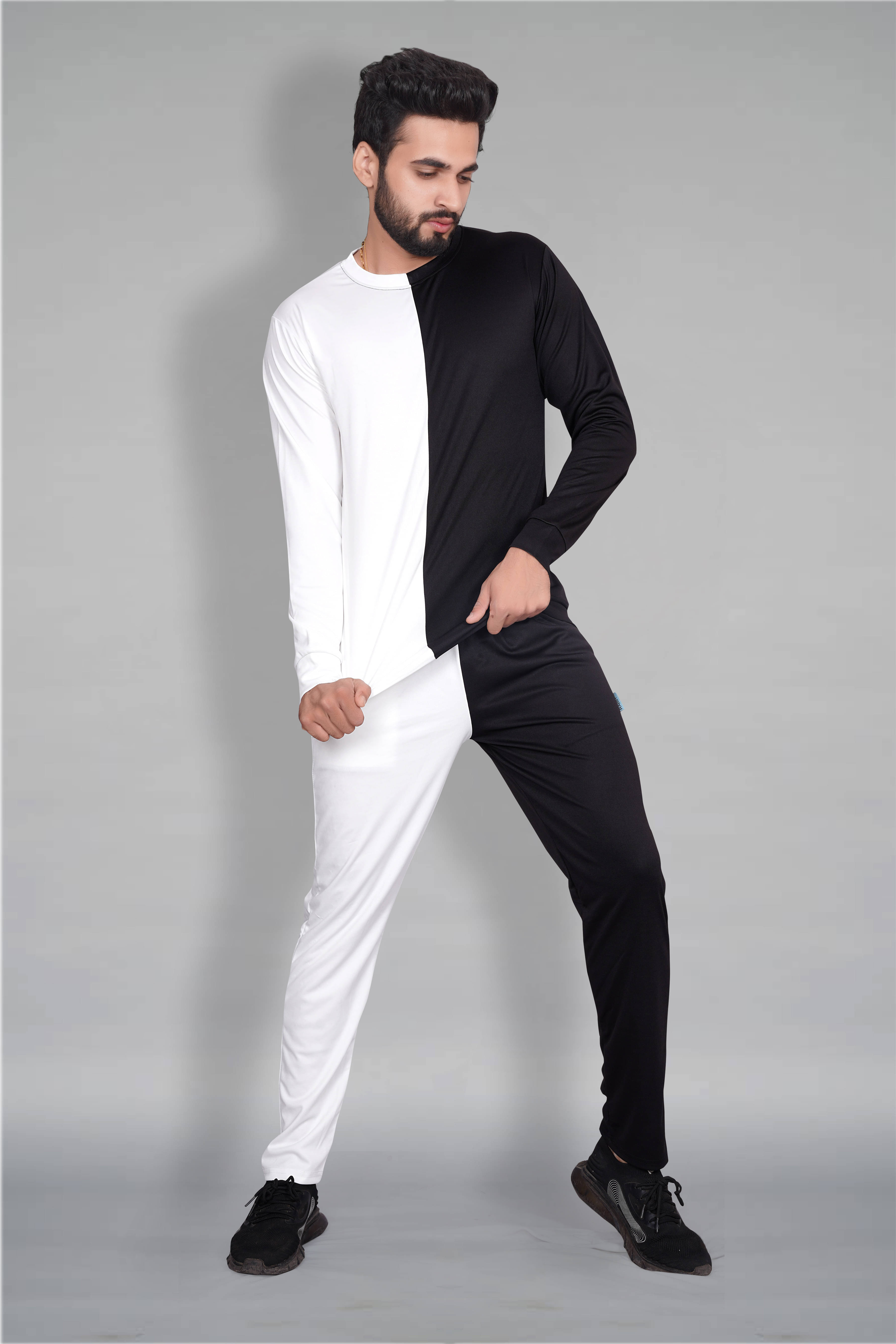     			RABBY Multicolor Polyester Blend Regular Fit Men's Tracksuit ( Pack of 1 )
