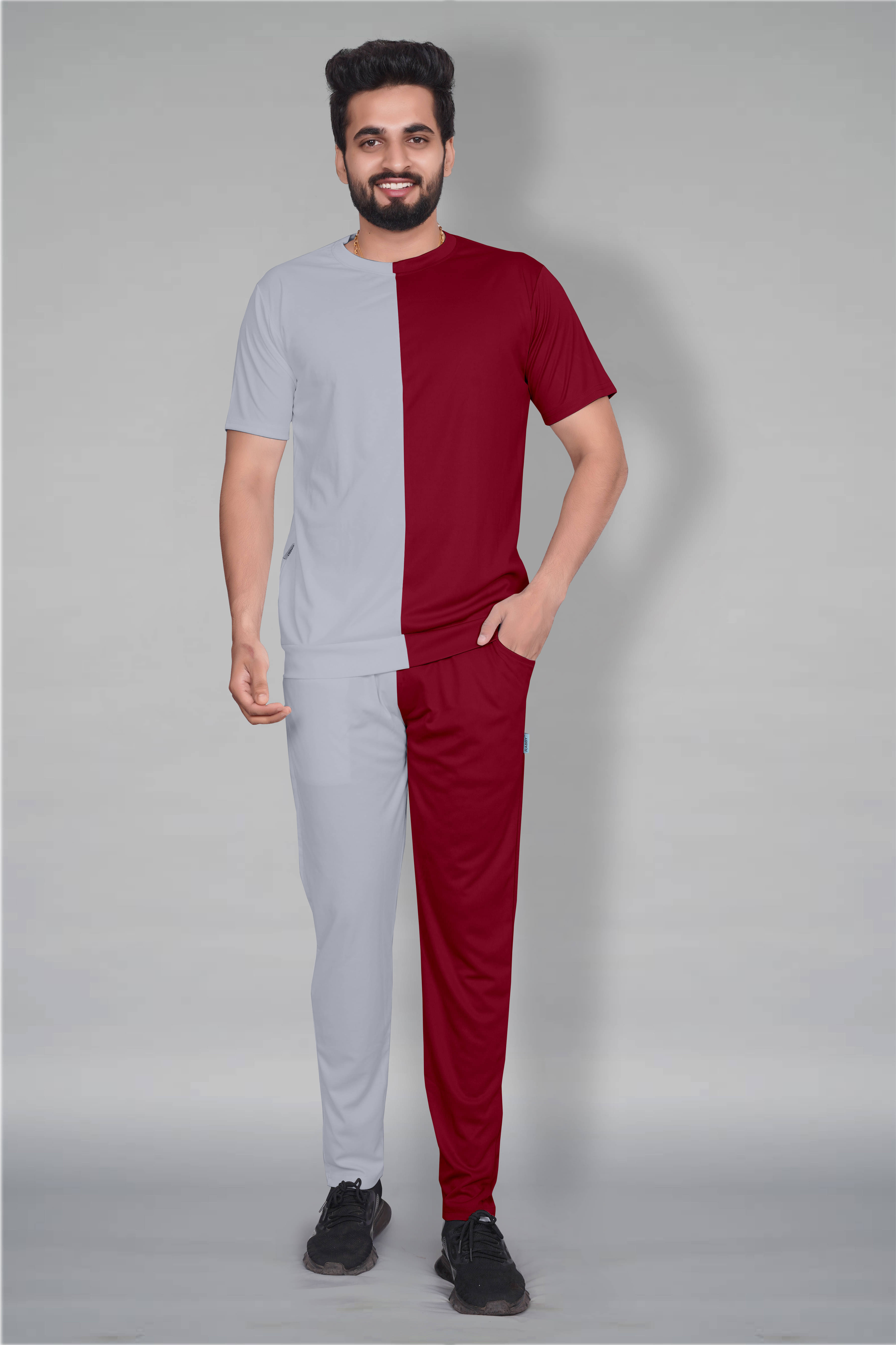 RABBY Multicolor Polyester Regular Fit Men's Tracksuit ( Pack of 1 ) RABBY Multicolor Polyester Regular Fit Men's Tracksuit ( Pack of 1 )