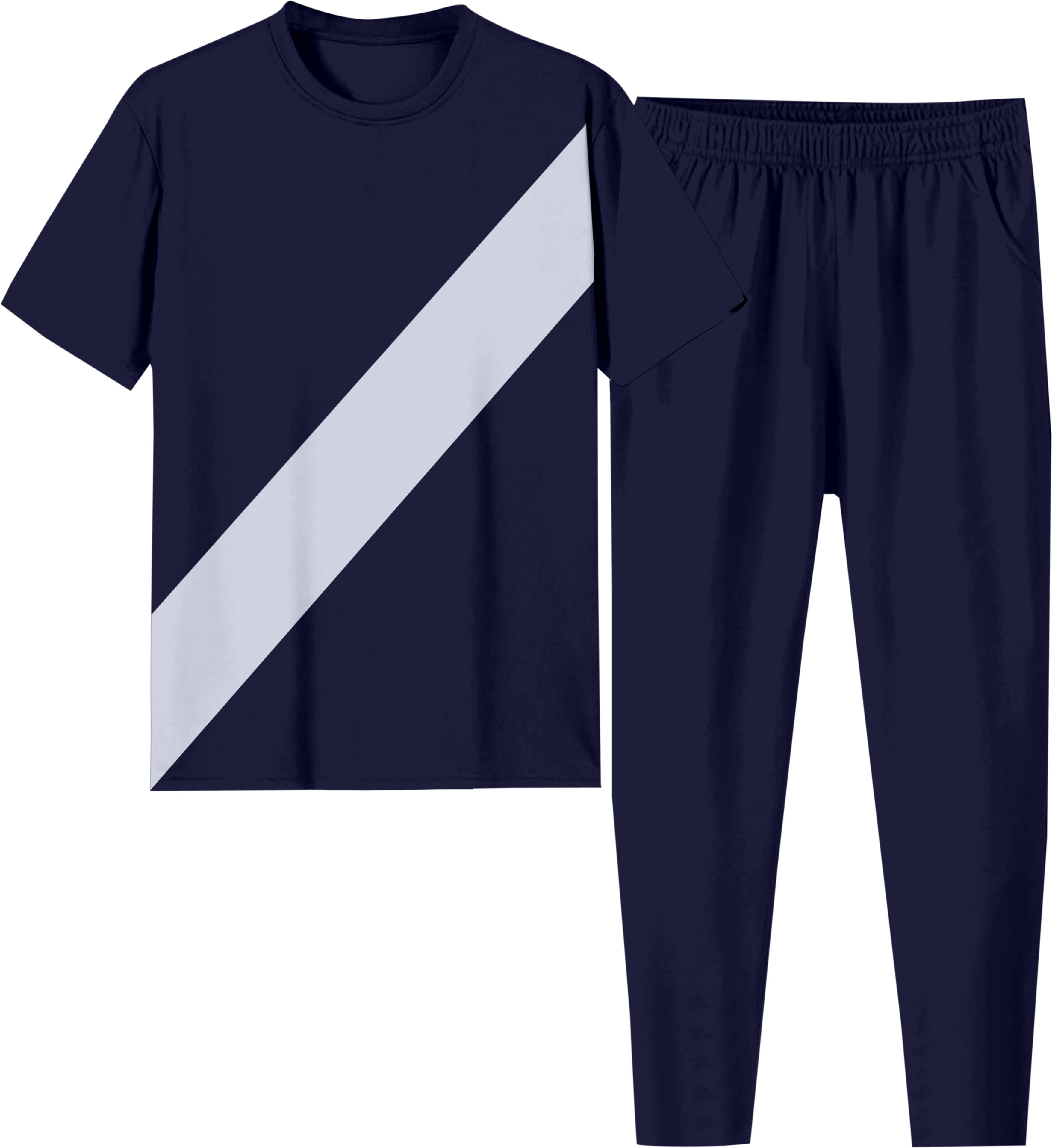     			RABBY Navy Blue Polyester Blend Regular Fit Men's Tracksuit ( Pack of 1 )