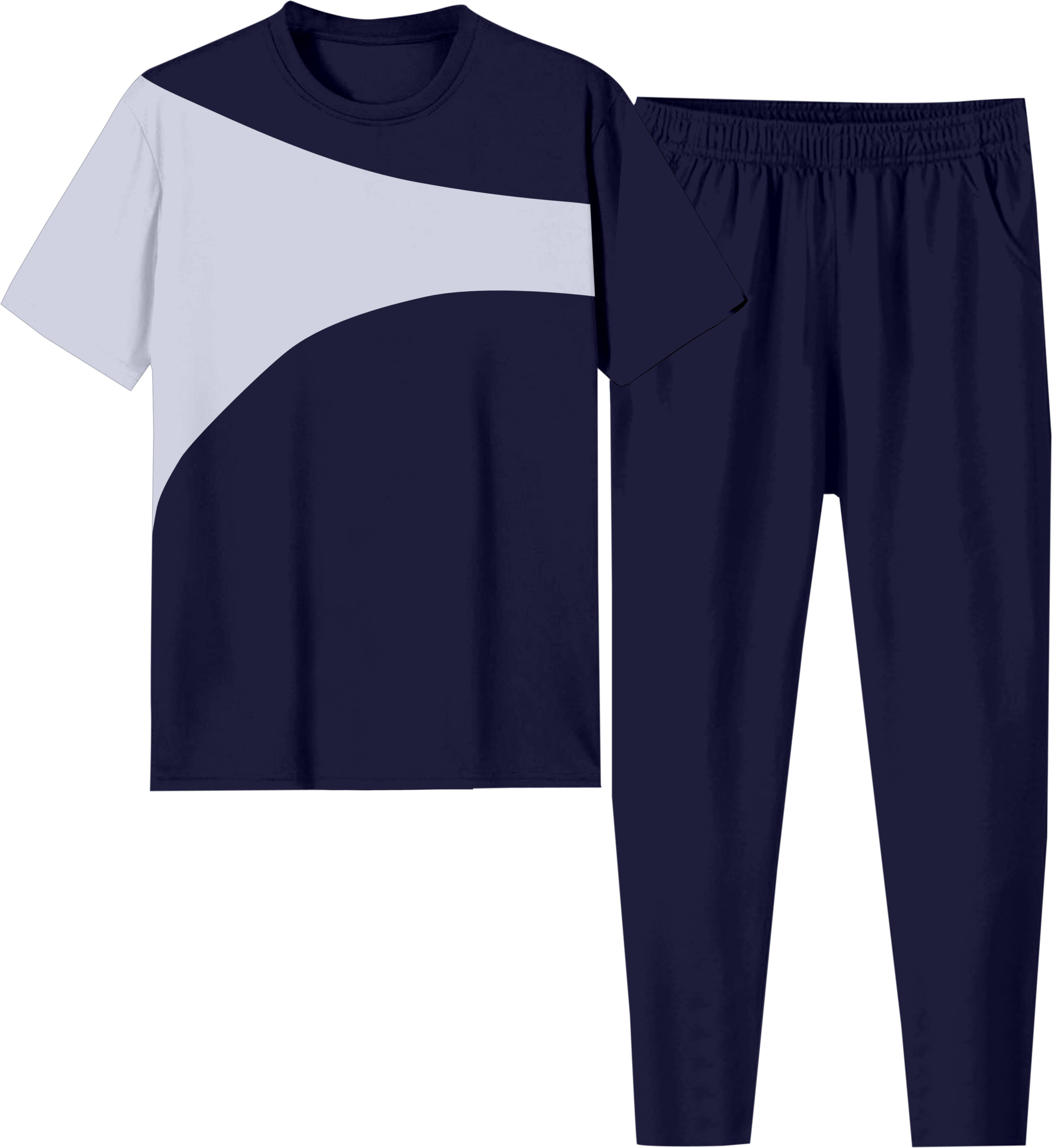     			RABBY Navy Blue Polyester Blend Regular Fit Men's Tracksuit ( Pack of 1 )