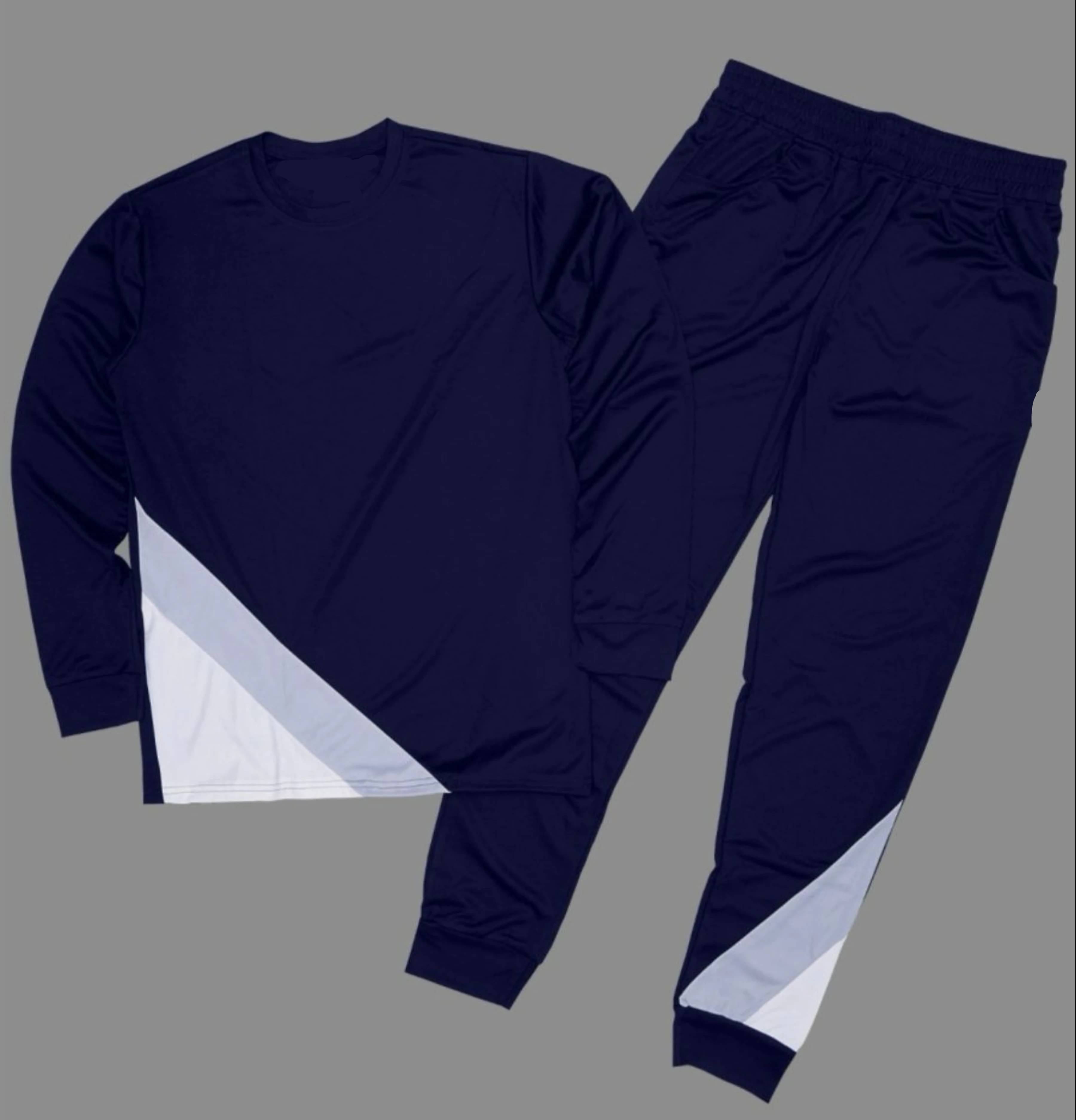 RABBY Navy Blue Polyester Regular Fit Men's Tracksuit ( Pack of 1 )     			RABBY Navy Blue Polyester Regular Fit Men's Tracksuit ( Pack of 1 )