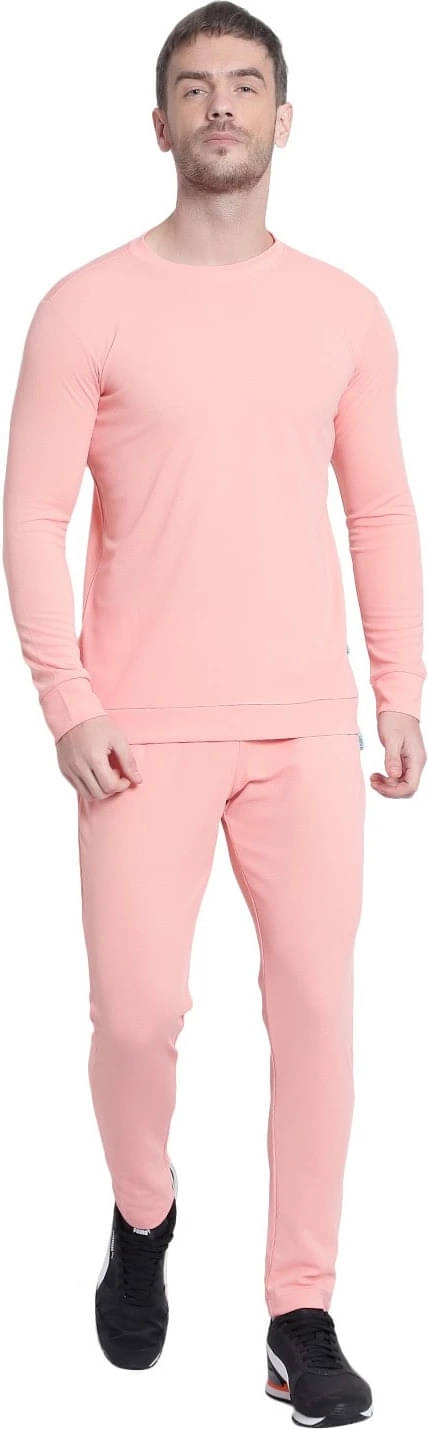RABBY Pink Polyester Regular Fit Men's Tracksuit ( Pack of 1 )     			RABBY Pink Polyester Regular Fit Men's Tracksuit ( Pack of 1 )