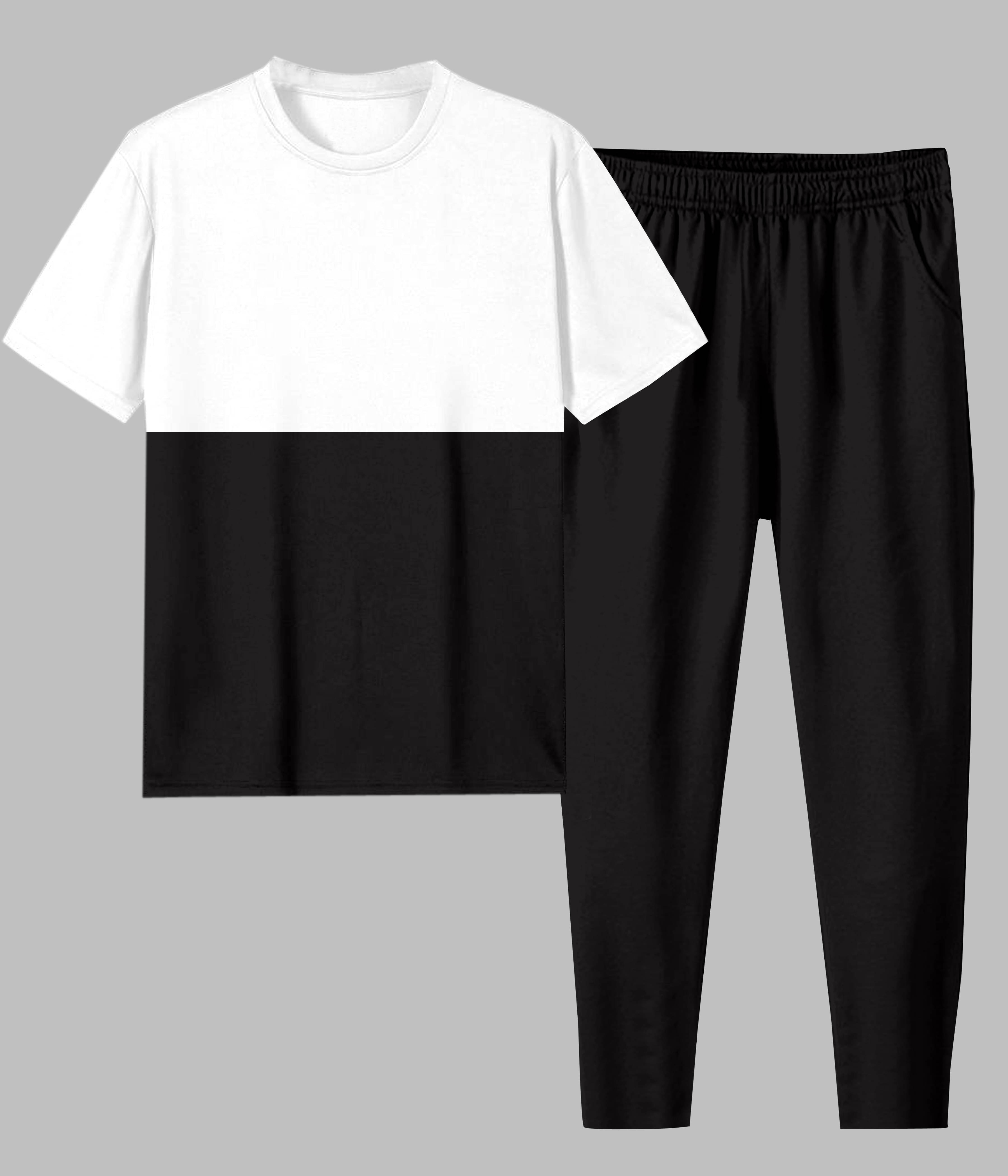     			RABBY White Polyester Blend Regular Fit Men's Tracksuit ( Pack of 1 )