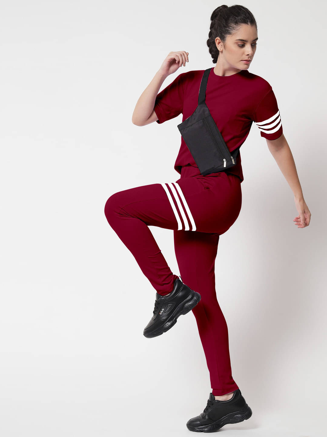     			RABBY Women Polyester Sports Tracksuits