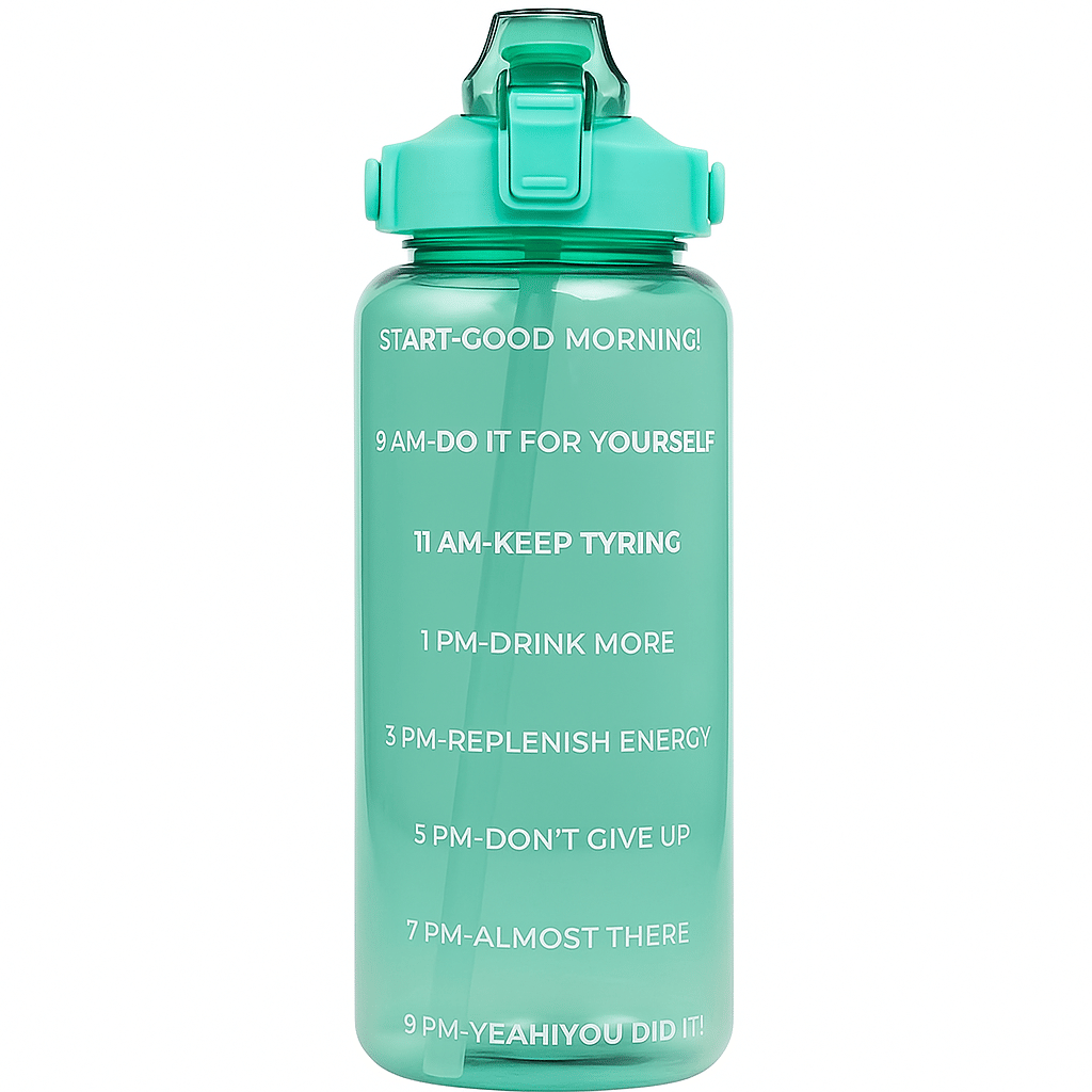 SK Motivational Time Marker Bottle 2L Green Plastic Sipper Water Bottle 2000 mL ( Set of 1 ) SK Motivational Time Marker Bottle 2L Green Plastic Sipper Water Bottle 2000 mL ( Set of 1 )