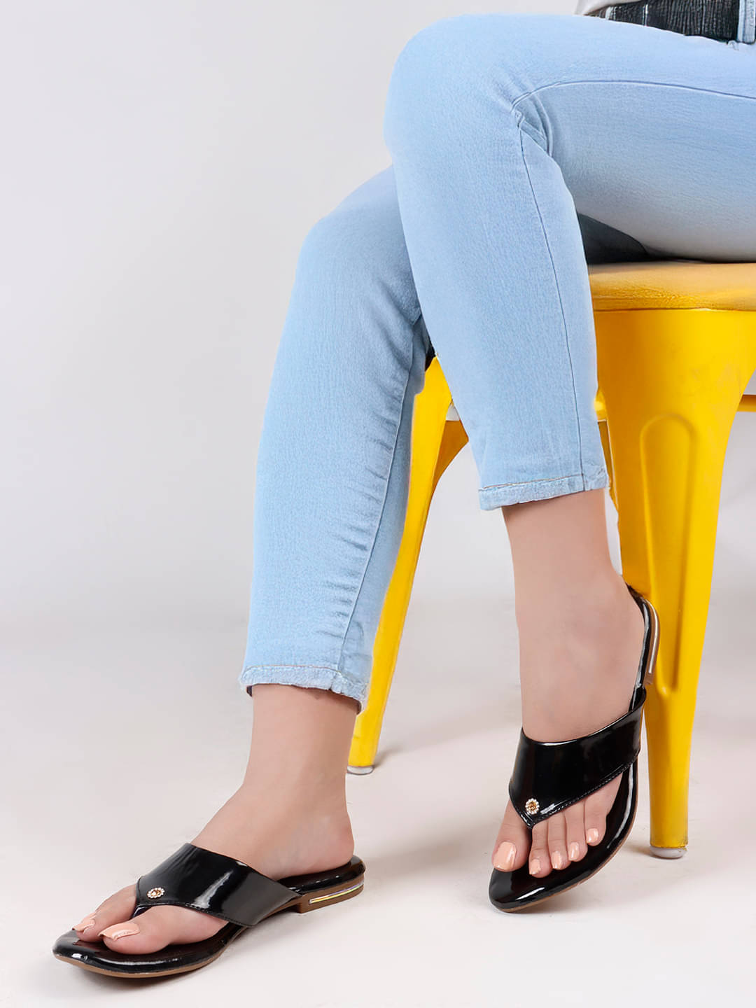     			SSV Black Women's Flats