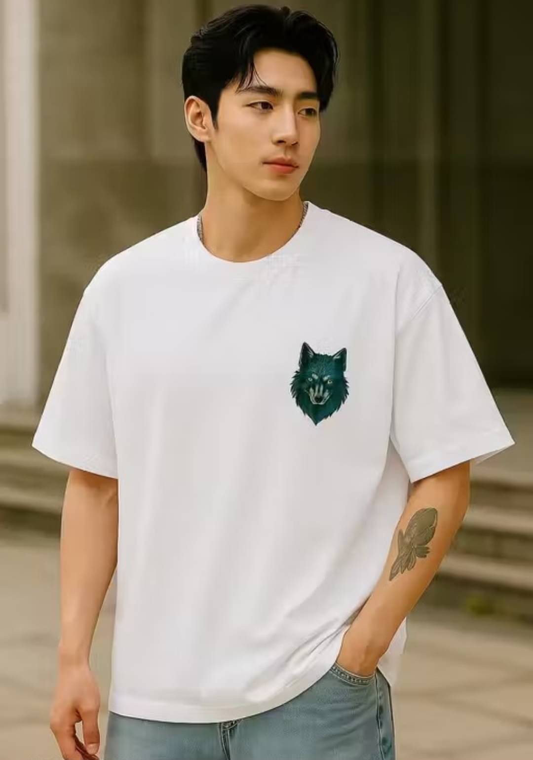     			Sam Collection Men Polyester Regular Fit Printed T-Shirt ( White )